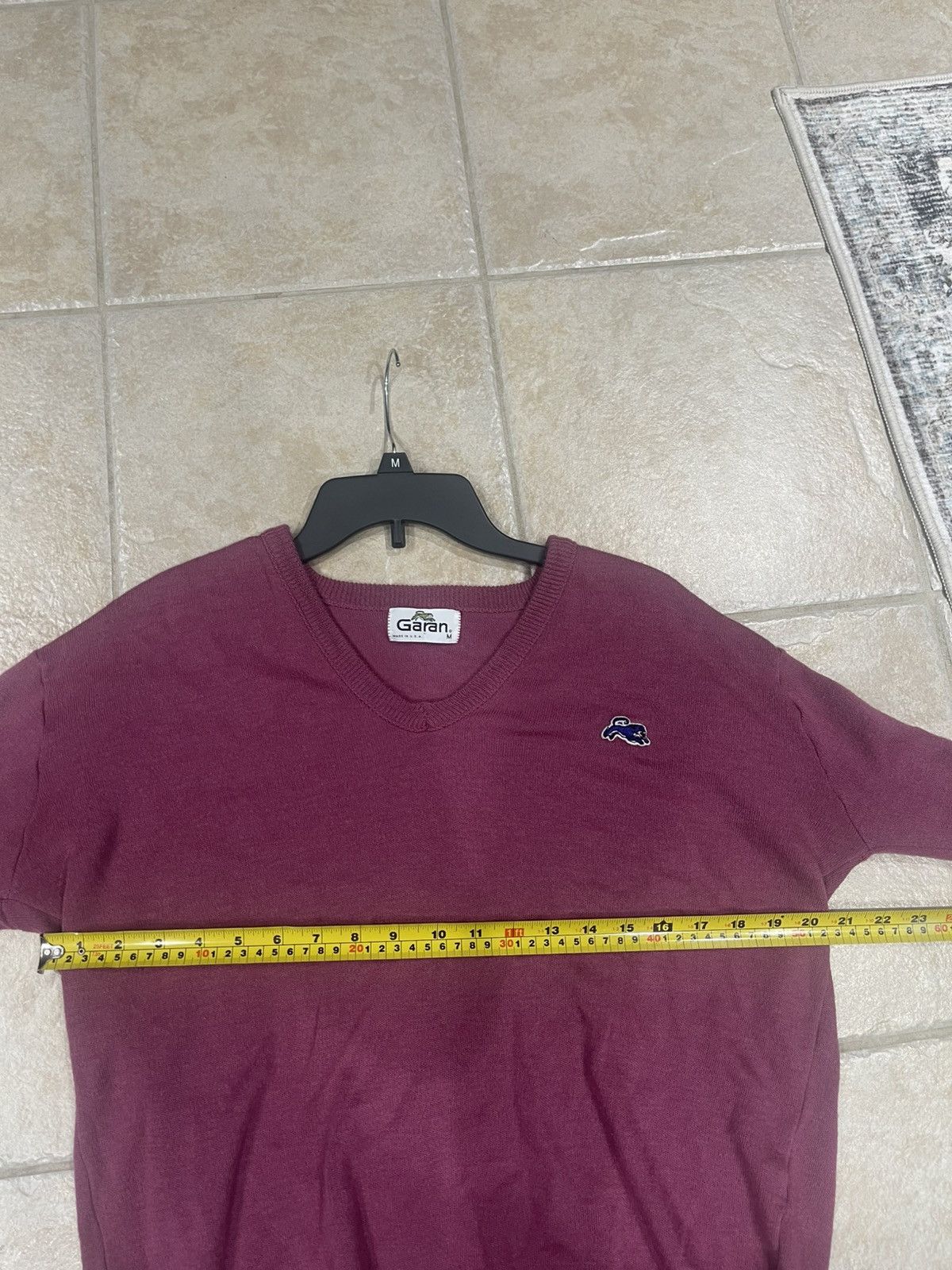 Other VTG Garan V Neck Sweater Golf Prep 80's Maroon Medium Size US M / EU 48-50 / 2 - 7 Thumbnail