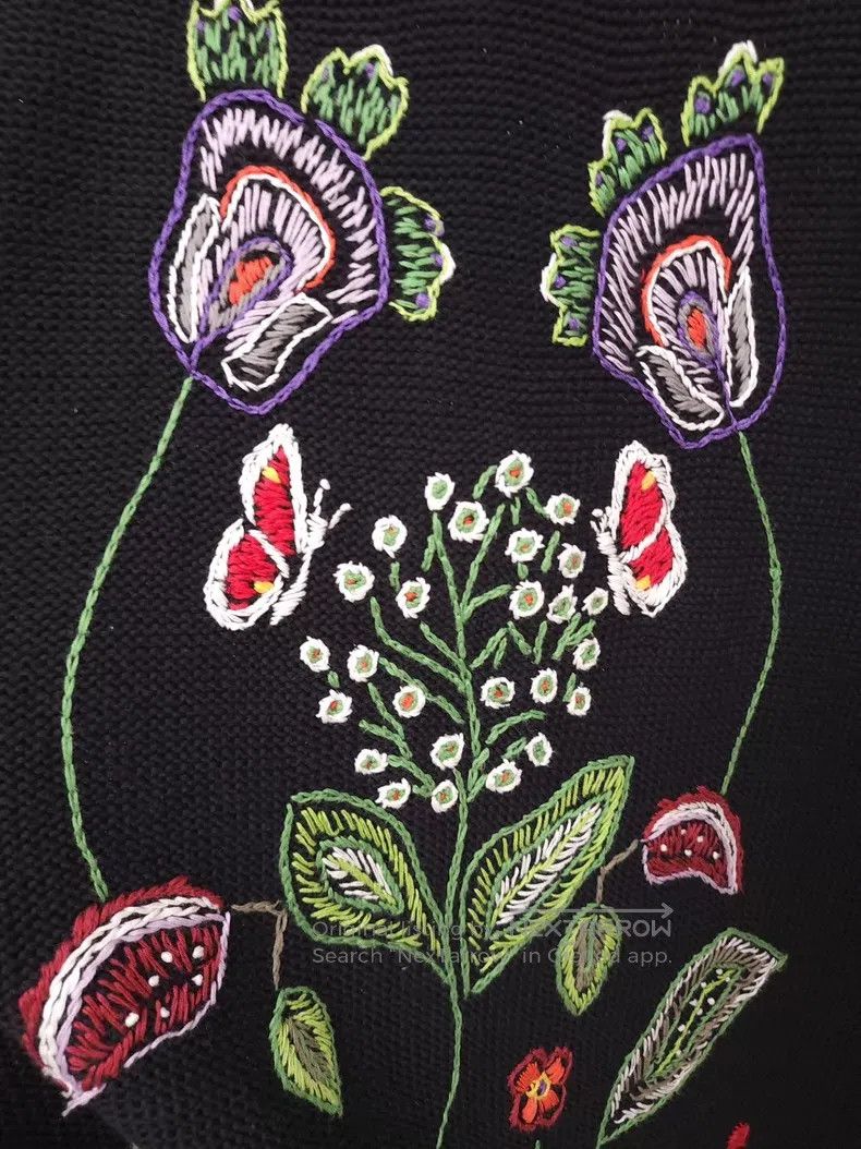 Valentino Valentino Black embroidered sweater dress Size S / US 4 / IT 40 - 9 Thumbnail