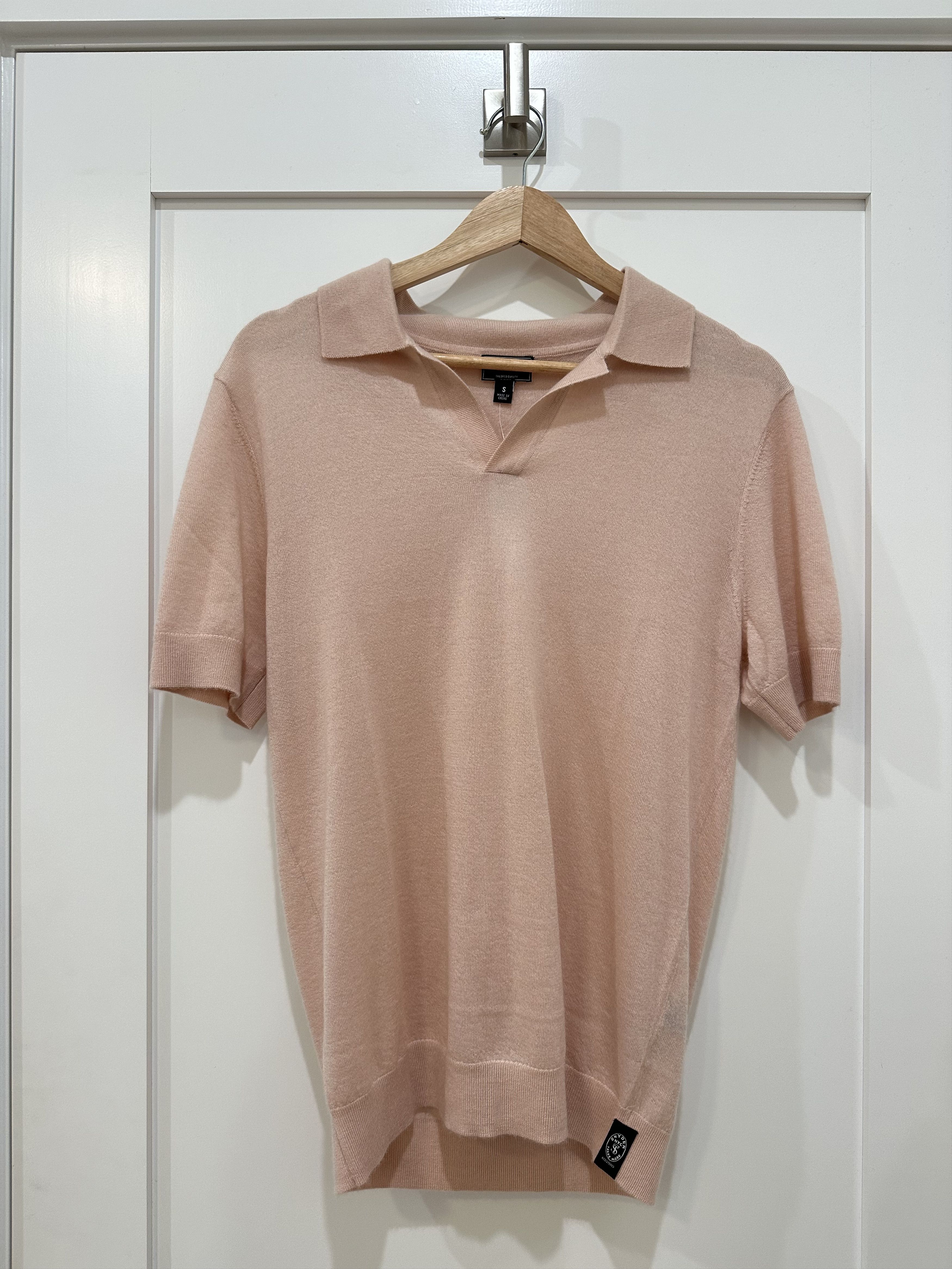 NTW Todd Snyder Cashmere Knit Pink Polo
