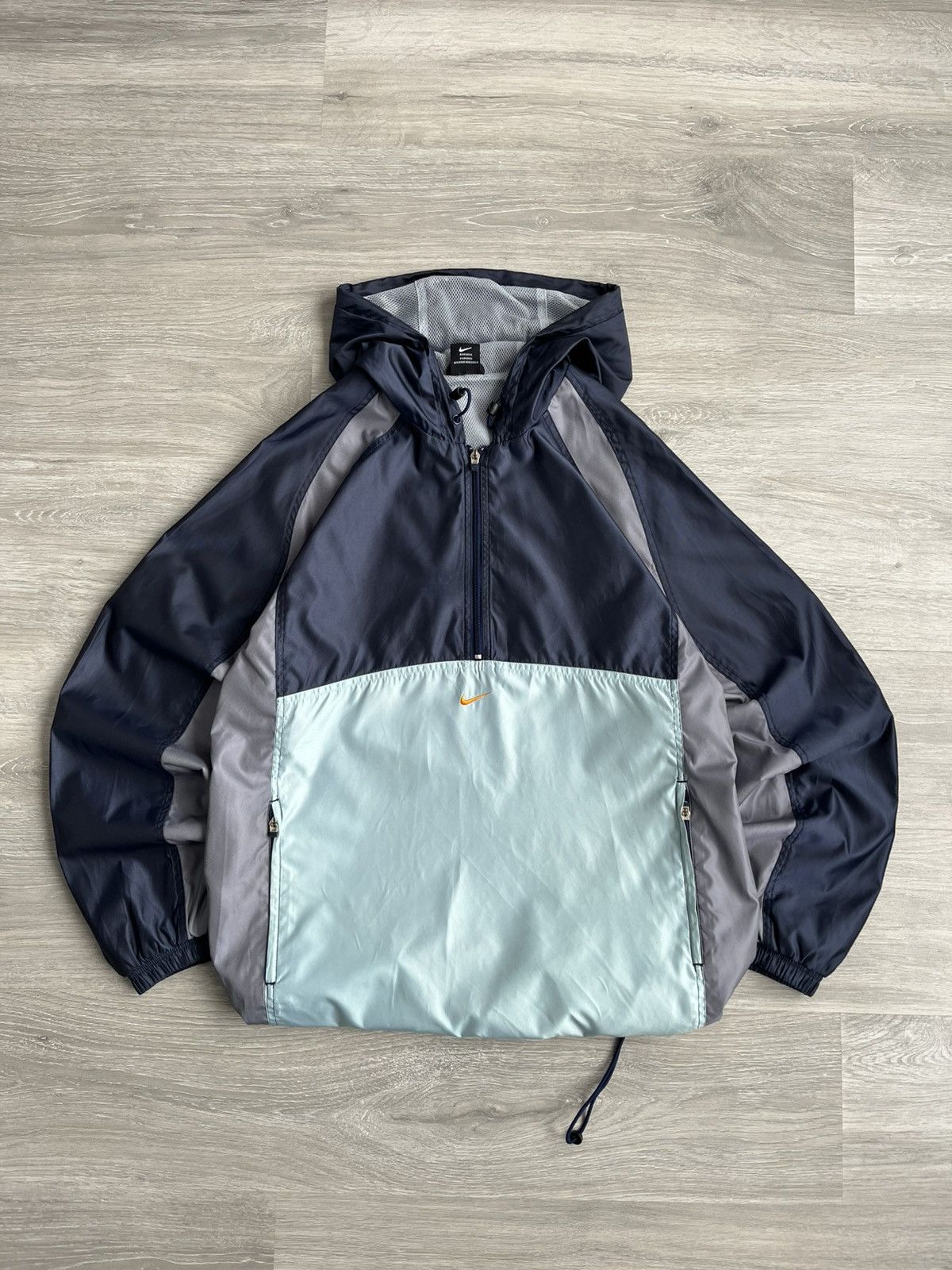 Nike × Vintage Vintage Nike Anorak Nylon Jacket Logo Swoosh