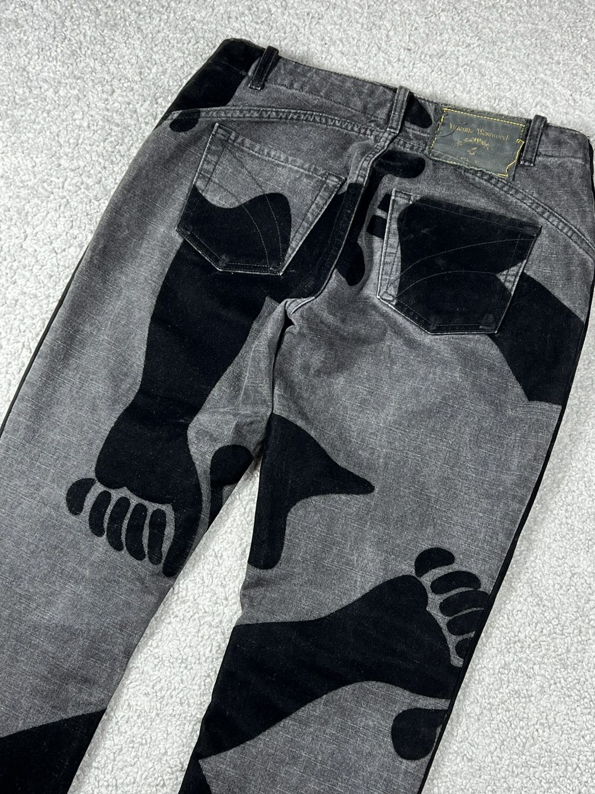 Vivienne Westwood 1998 Vivienne Westwood Anglomania Sword Pirate Flared Jeans Size 30" / US 8 / IT 44 - 7 Thumbnail