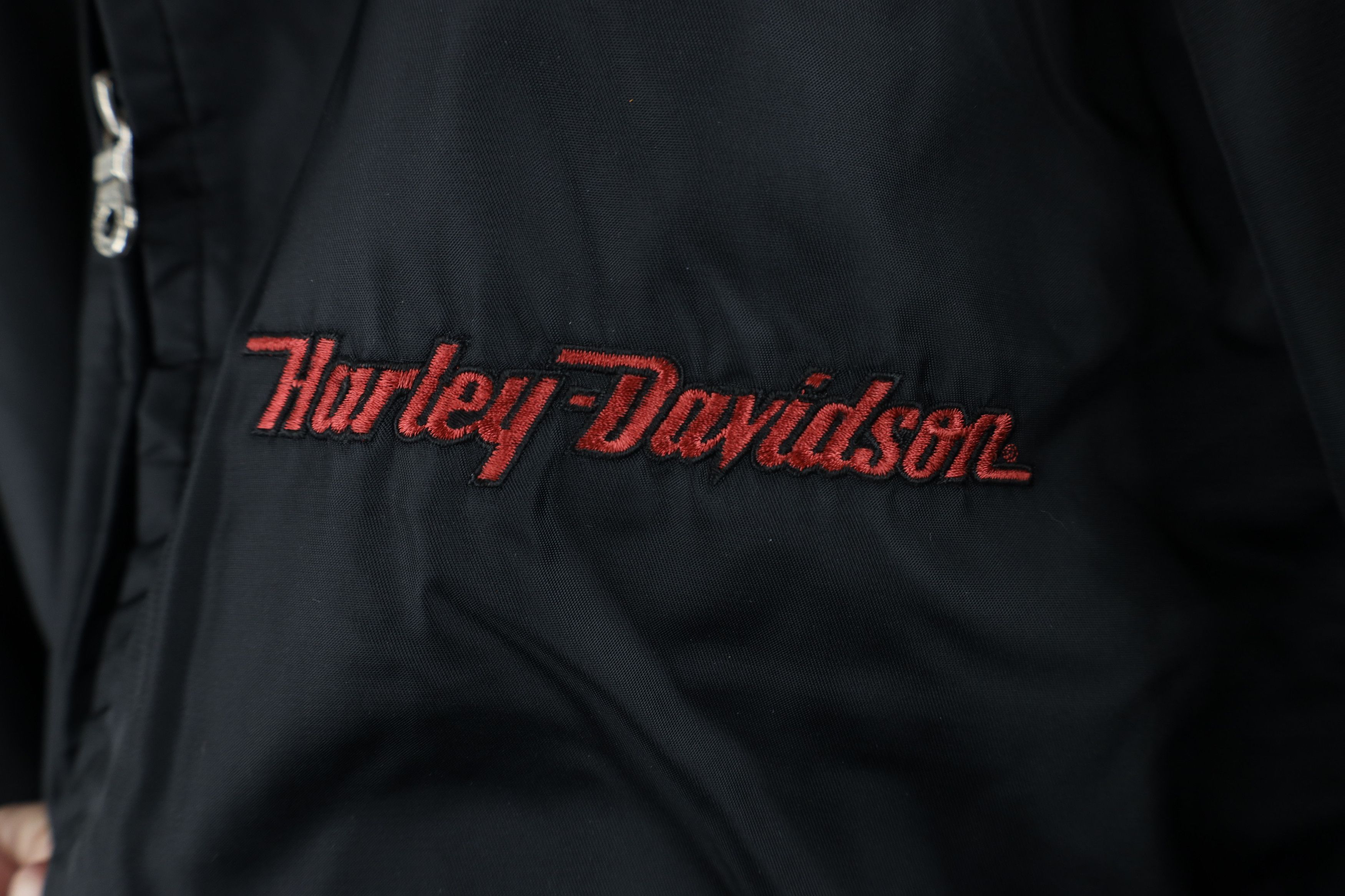 Harley Davidson × Vintage Vintage 90s Harley Davidson Spell Motorcycle Bomber Jacket Size US XL / EU 56 / 4 - 6 Thumbnail