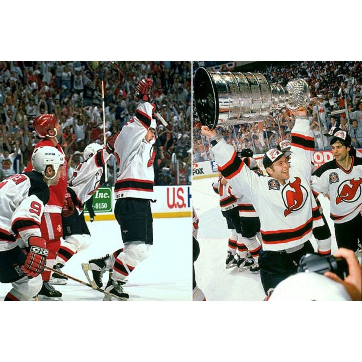 Starter New Jersey Devils 2000s G-III bomber Varsity L black NHL vtg Size US L / EU 52-54 / 3 - 11 Thumbnail