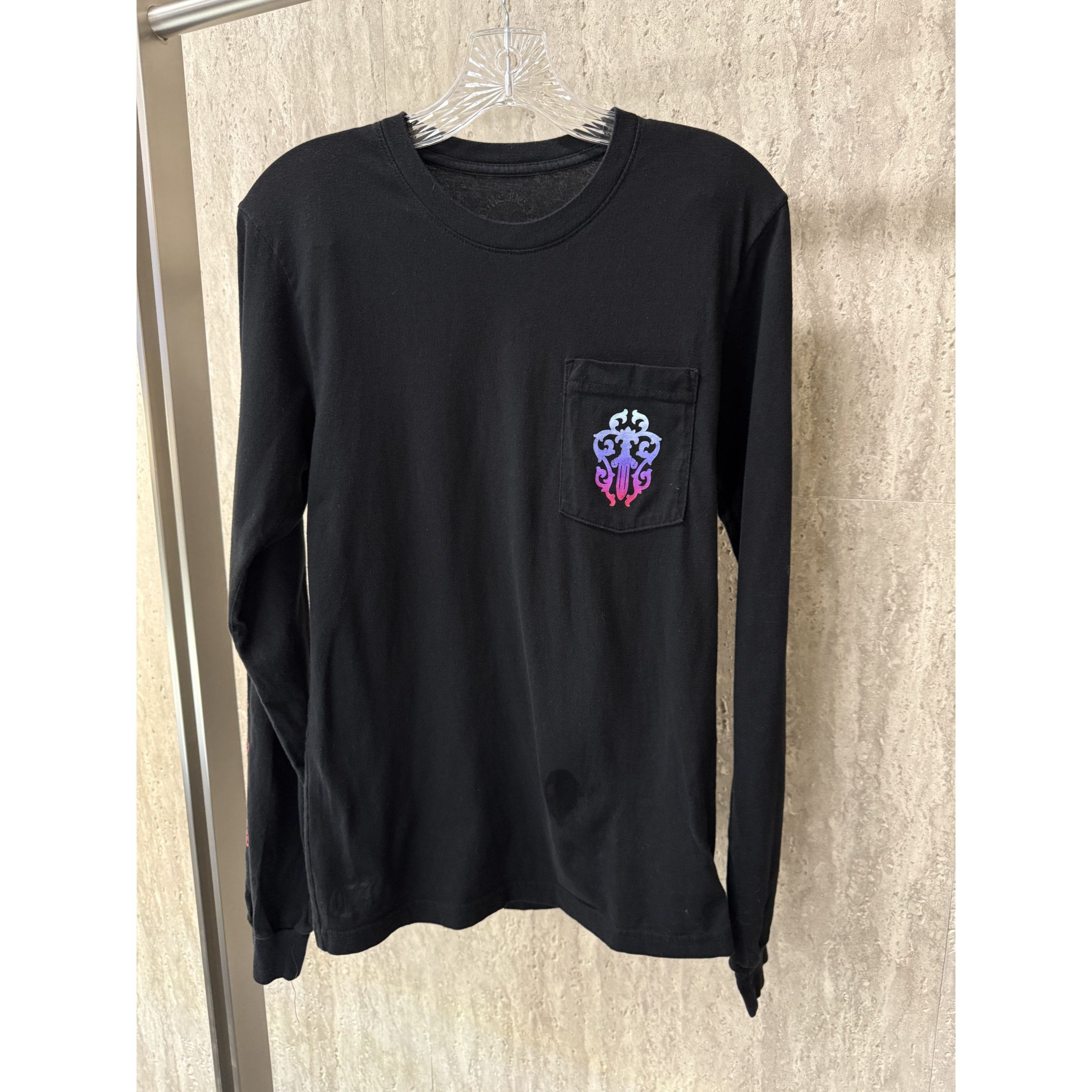 Chrome Hearts Chrome Hearts Black Long Sleeve Shirt With Pocket & Colorful Size US S / EU 44-46 / 1 - 15 Thumbnail