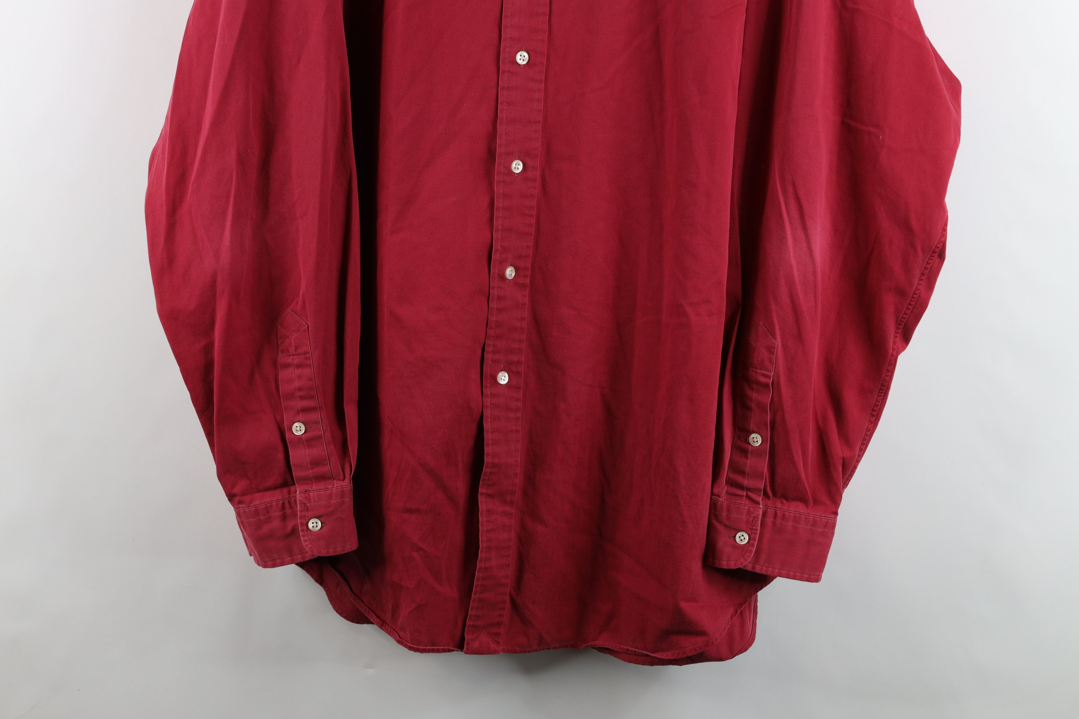 Ralph Lauren Vintage 90s Ralph Lauren Collared Button Down Shirt Red Size US XXL / EU 58 / 5 - 3 Thumbnail