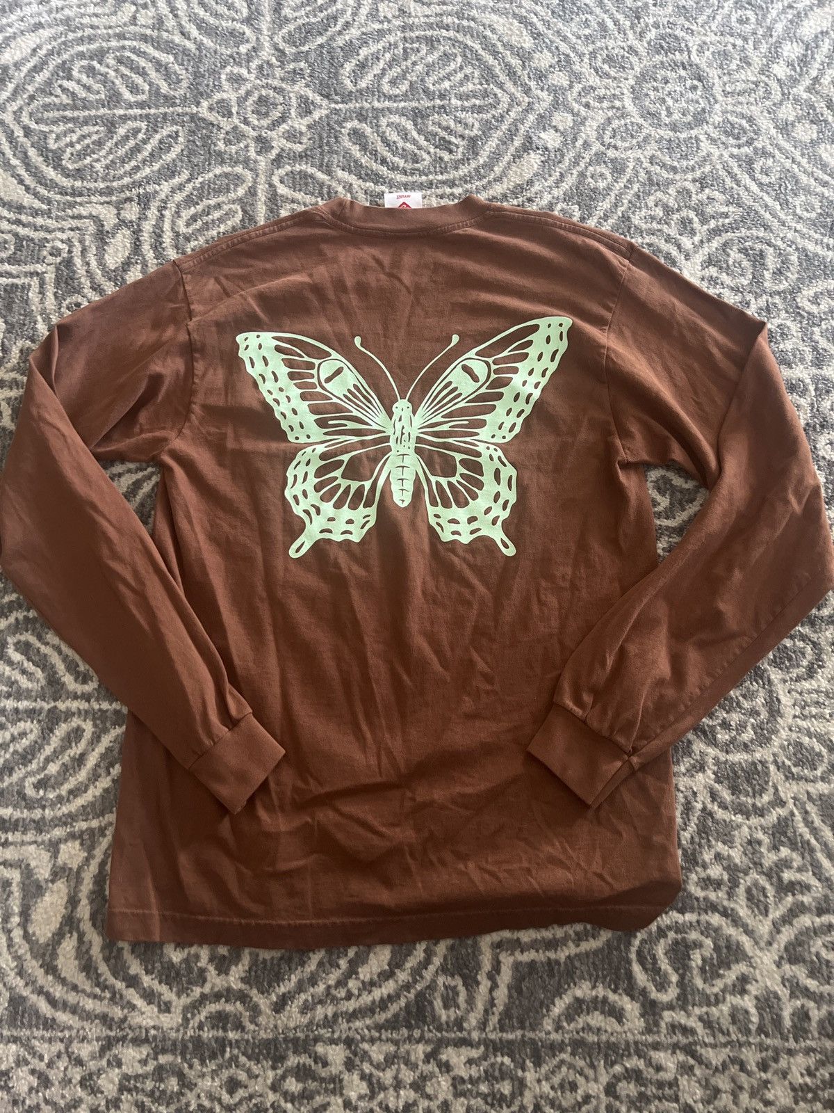 Verdy Girls Don’t Cry Brown Longsleeve - Butterfly Size US S / EU 44-46 / 1 - 2 Thumbnail
