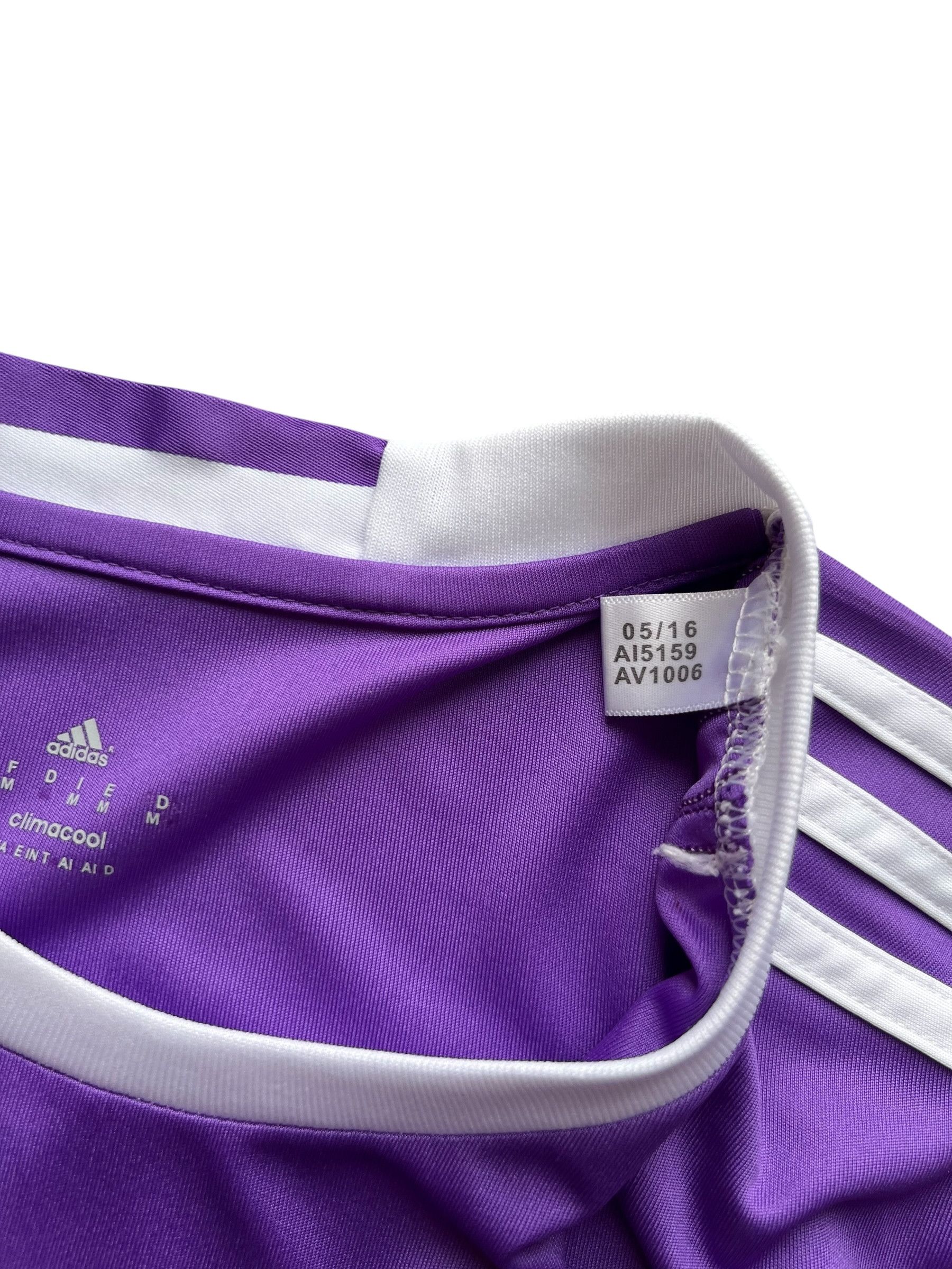 Adidas Real Madrid 2016/2017 Away Purple Ronaldo 7 A15159 Size US M / EU 48-50 / 2 - 6 Thumbnail