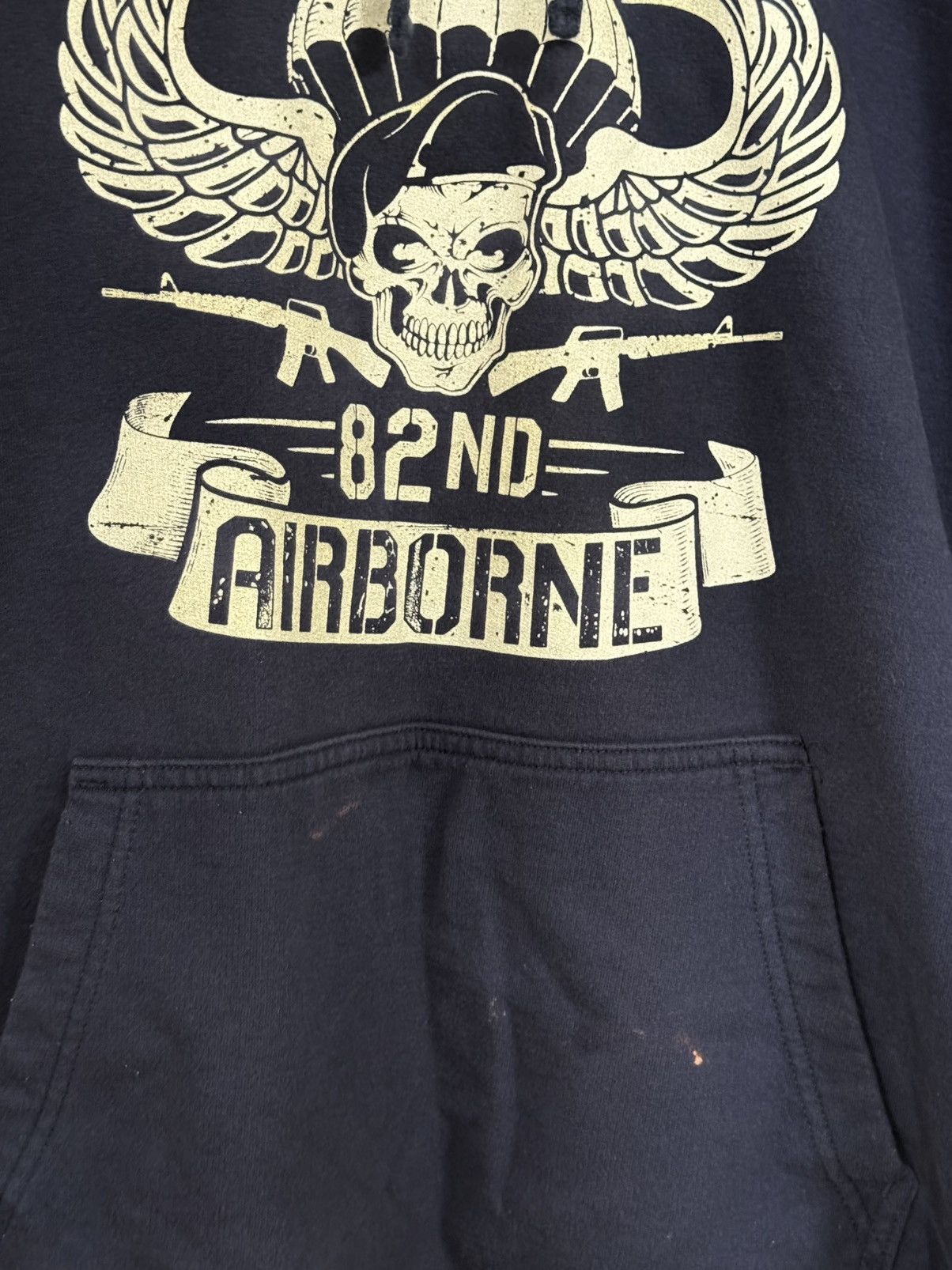 Vintage Vintage Death From Above 82 Airborne Fort Bragg Army Hoodie Size US XXL / EU 58 / 5 - 3 Thumbnail