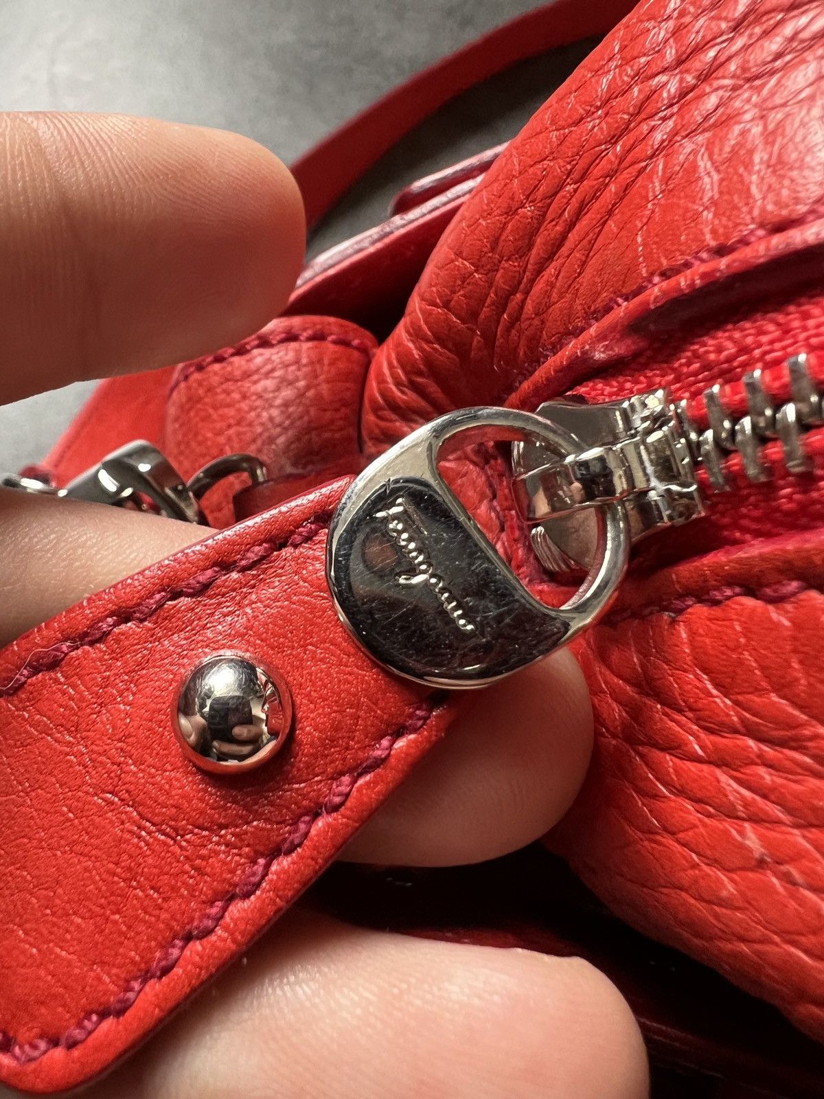 Salvatore Ferragamo × Vintage Salvatore Ferragamo Leather red bag Size ONE SIZE - 8 Thumbnail