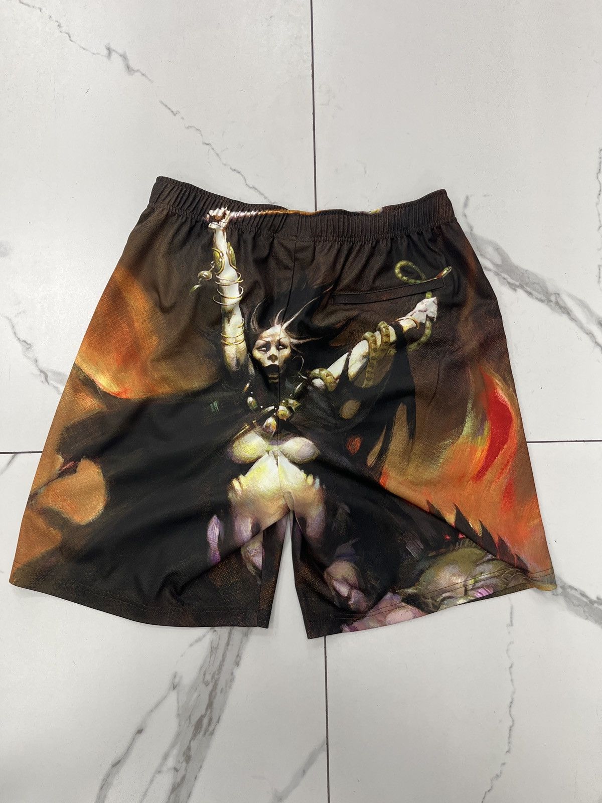 Supreme Supreme Frazetta Soccer Short "Woman With Scythe" Size US 30 / EU 46 - 2 Thumbnail