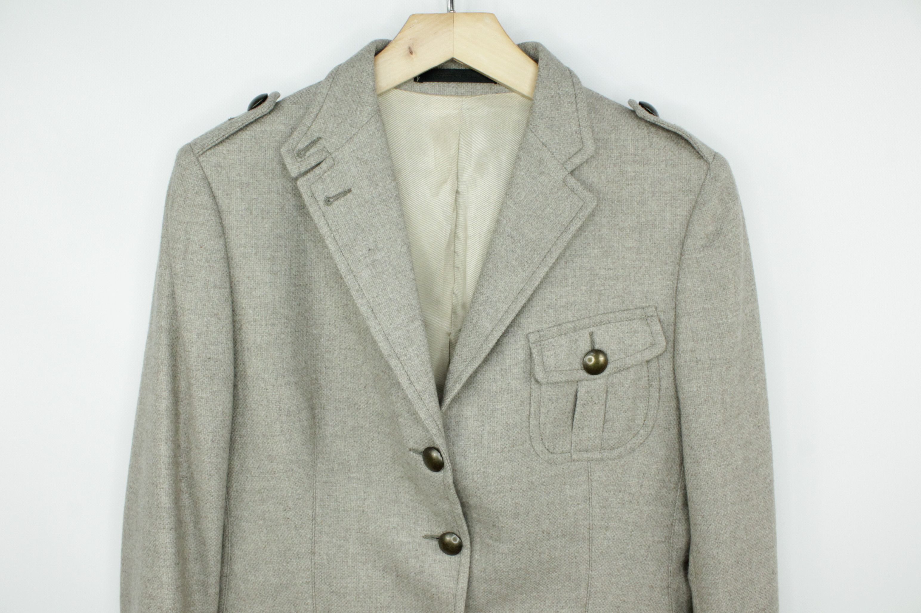 Tagliatore Tagliatore Women's Tweed Wool/Cashmere Blazer Jacket Size L / US 10 / IT 46 - 2 Thumbnail