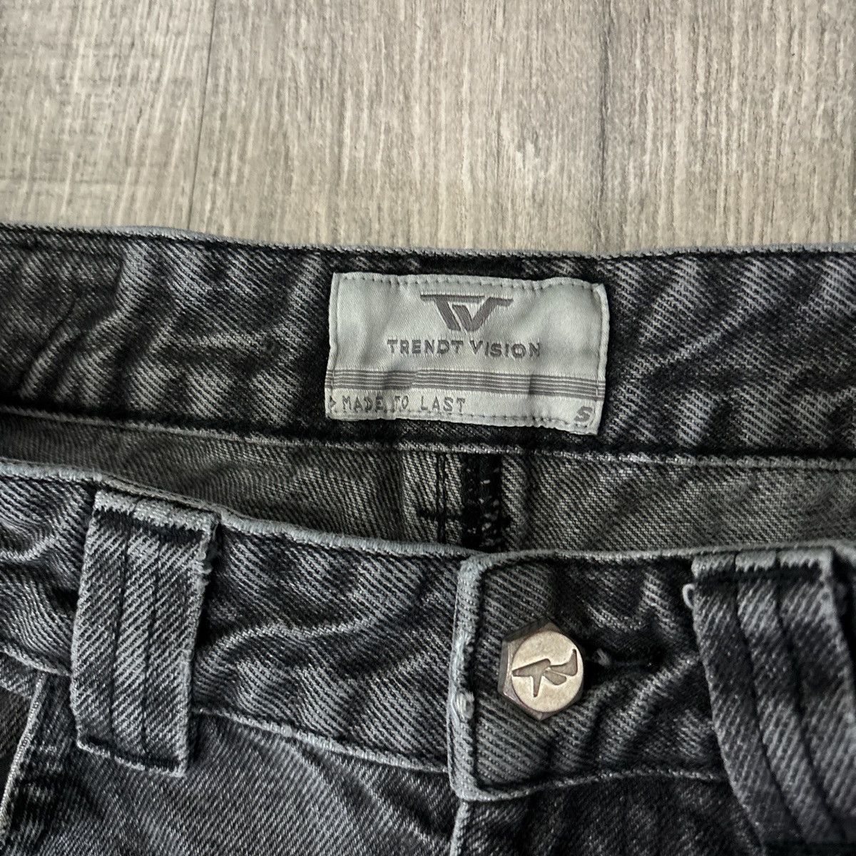 Trendt Vision Trendtvision Ash Black Denim Jeans Size US 32 / EU 48 - 4 Thumbnail