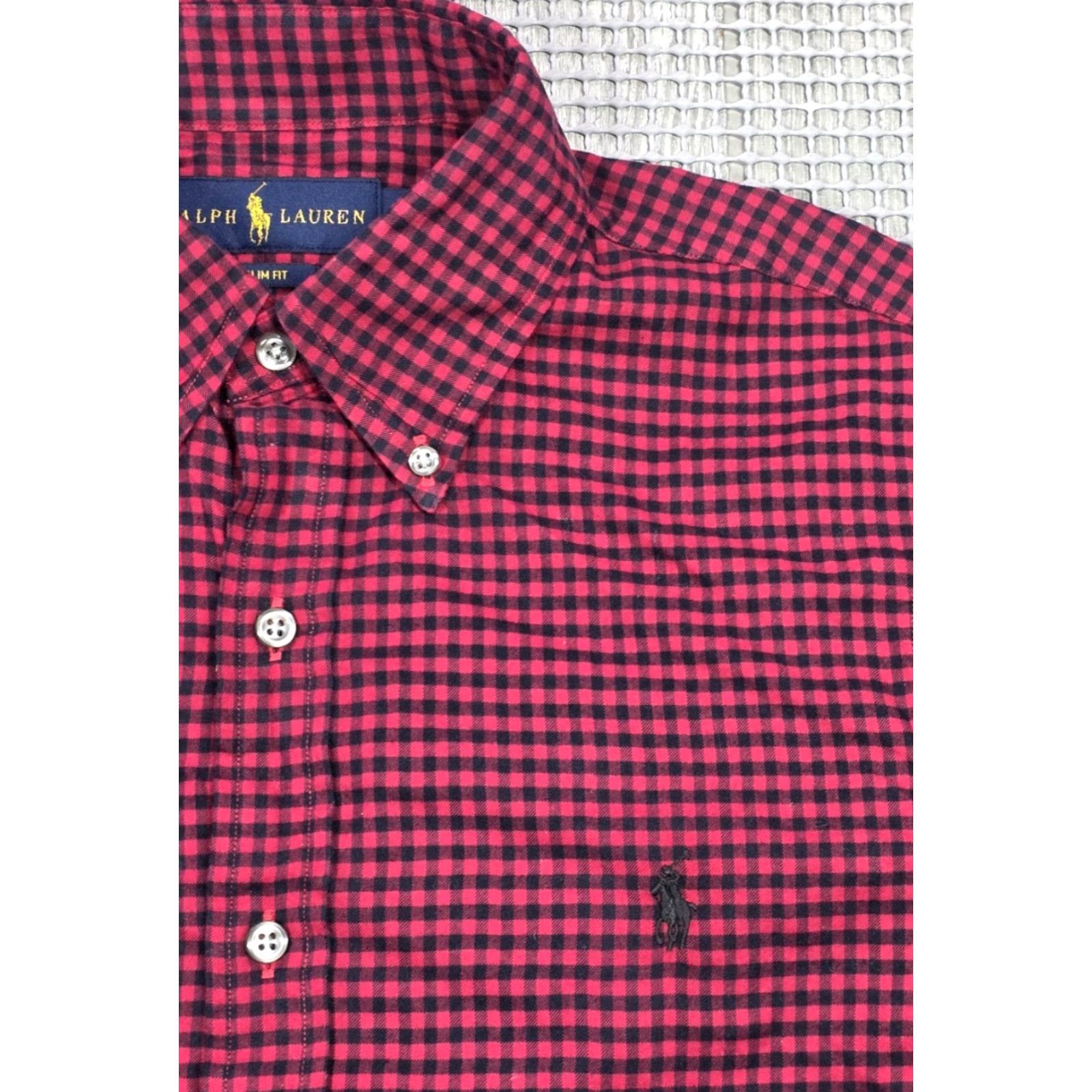 Polo Ralph Lauren Polo Ralph Lauren Button Up Shirt Men’s Slim S Red Black Gingham Check Buffalo - Polo Ralph Lauren Big Pony Shirt Men Slim S Red Black Check Buffalo Size US S / EU 44-46 / 1 - 4 Thumbnail