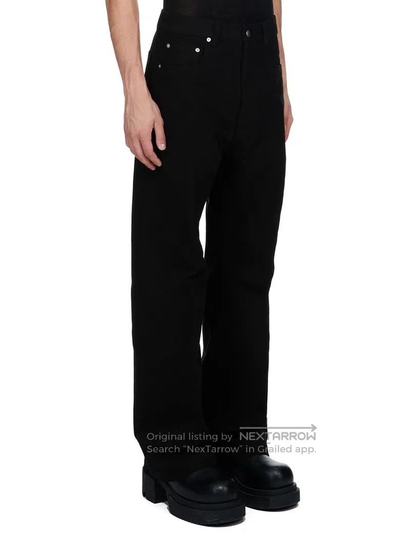 Rick Owens RICK OWENS Mainline Black Straight Leg Wide Trousers - Lon Size US 30 / EU 46 - 2 Thumbnail