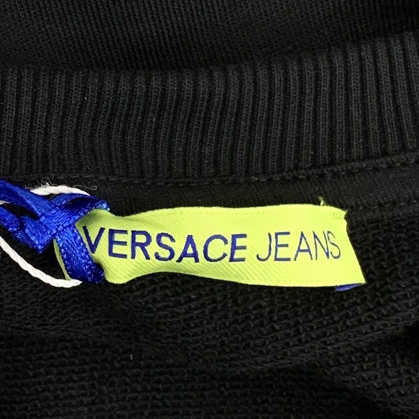 Versace Versace Black Logo Printed Long Sleeve Sweatshirt K26WX Size US M / EU 48-50 / 2 - 6 Thumbnail