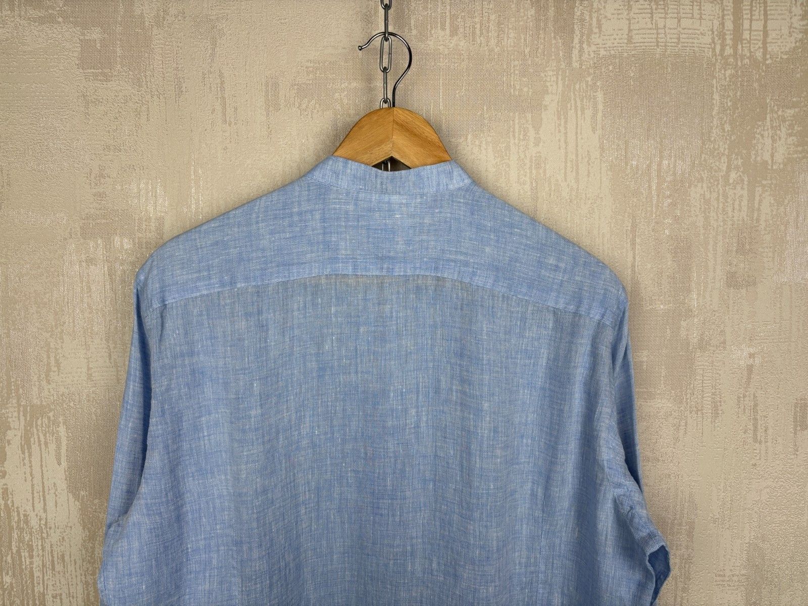 Other Asole & Bottoni Linen Grandad Collar Shirt Size 41 / 16 Size US L / EU 52-54 / 3 - 12 Thumbnail