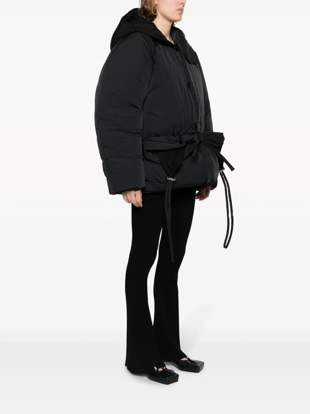 Jacquemus o1mle0824 La Doudoune Capullo Puffer Jacket in Black Size XS / US 0-2 / IT 36-38 - 2 Thumbnail