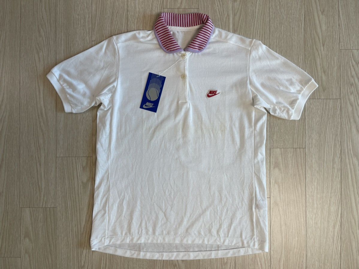 Nike Nike Blue Tag Japan Edition 80’s Vintage Polo Pique T-shirt Size L / US 10 / IT 46 - 1 Thumbnail