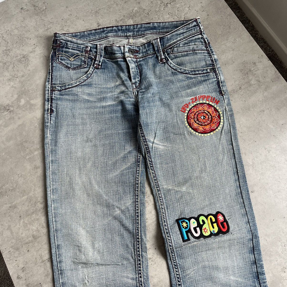 Levi's Vintage Clothing Vintage Levis Led - Zeppelin Womens Jeans Size 29" - 3 Thumbnail