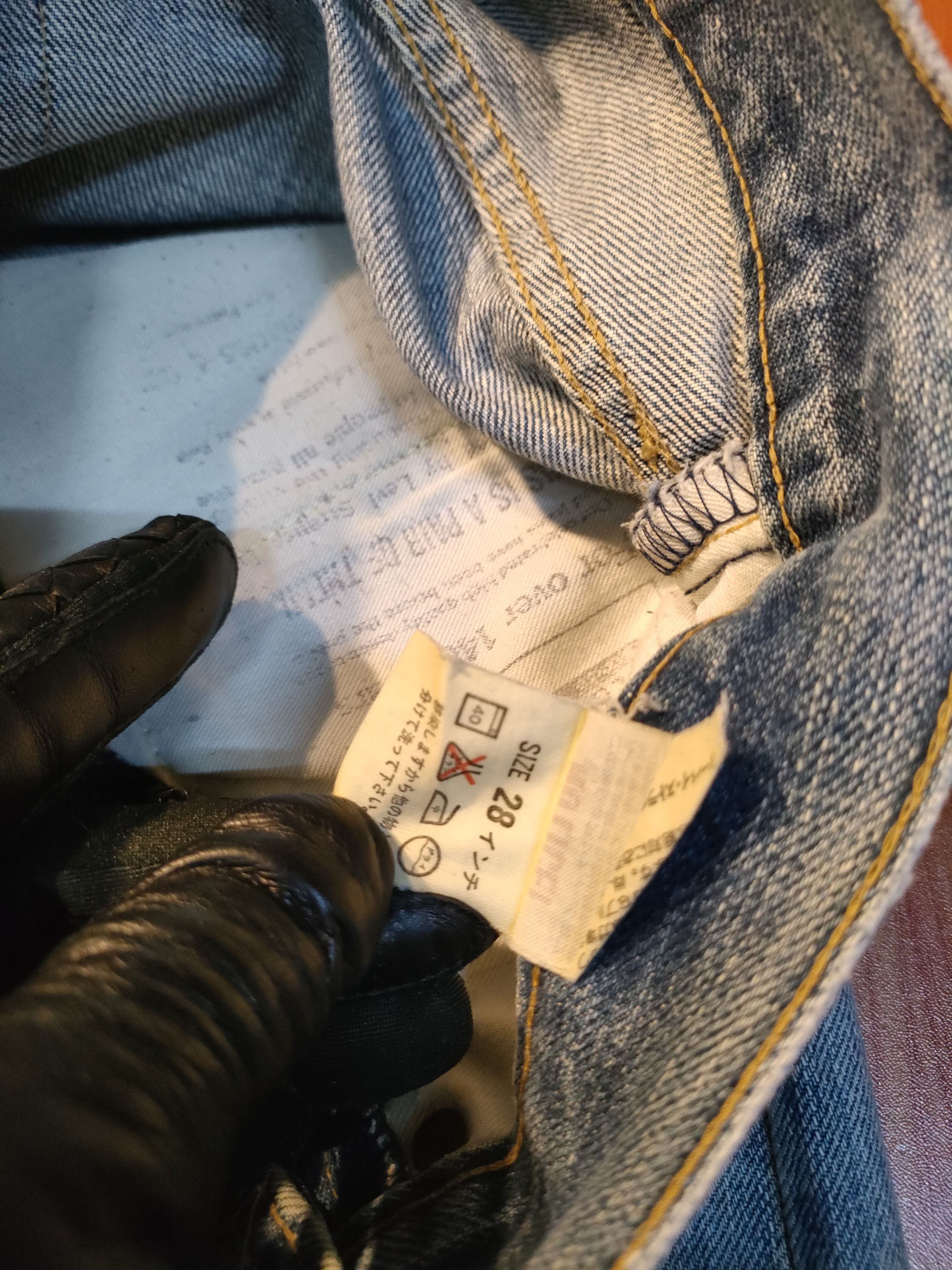 Levi's Vintage Clothing × Vintage Vintage Distressed Levi's 503B Selvedge Jeans Size US 28 / EU 44 - 6 Thumbnail