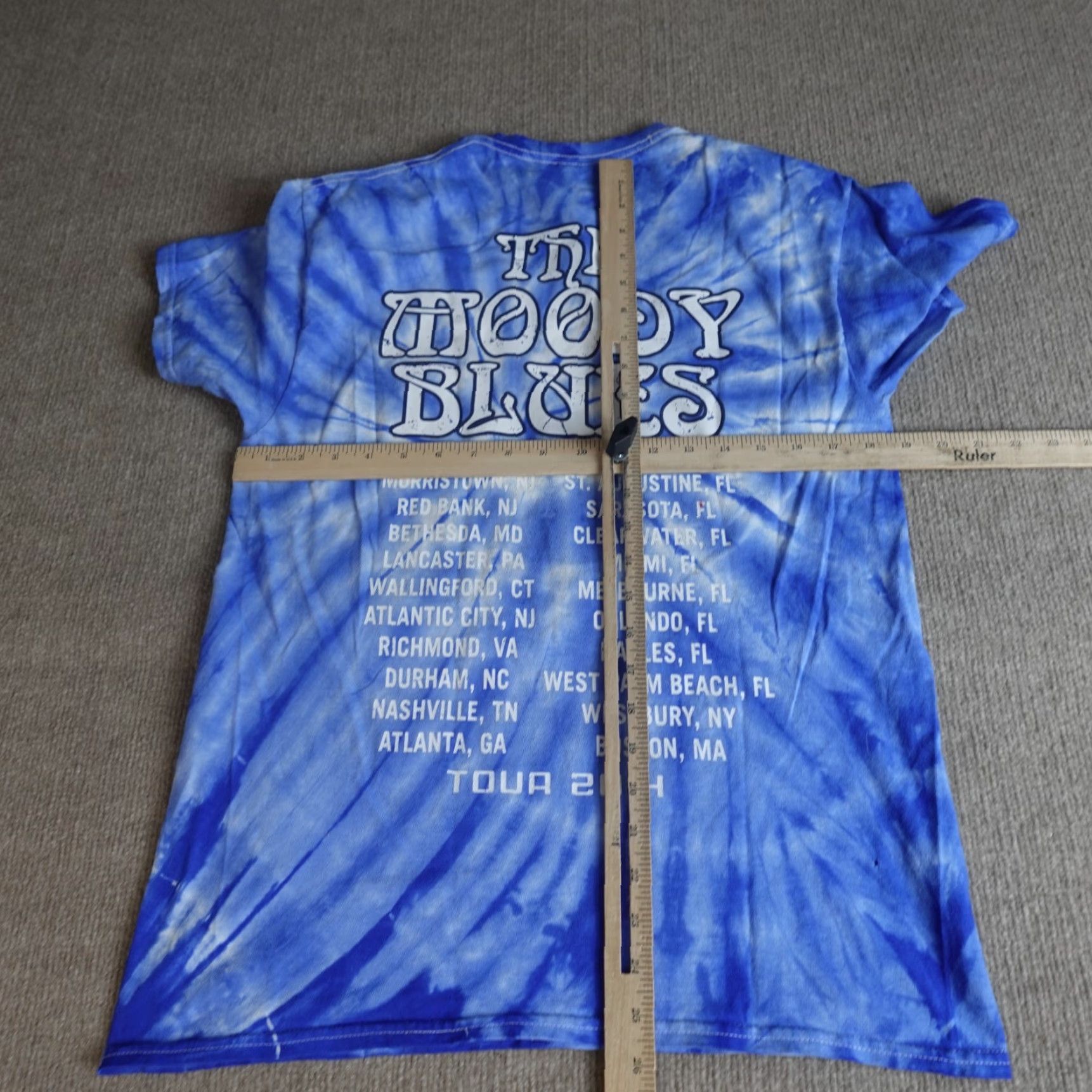 Doublet VINTAGE The Moody Blues Shirt Medium Blue Double Sided Tie Dye 2014 Tour Size US M / EU 48-50 / 2 - 3 Thumbnail