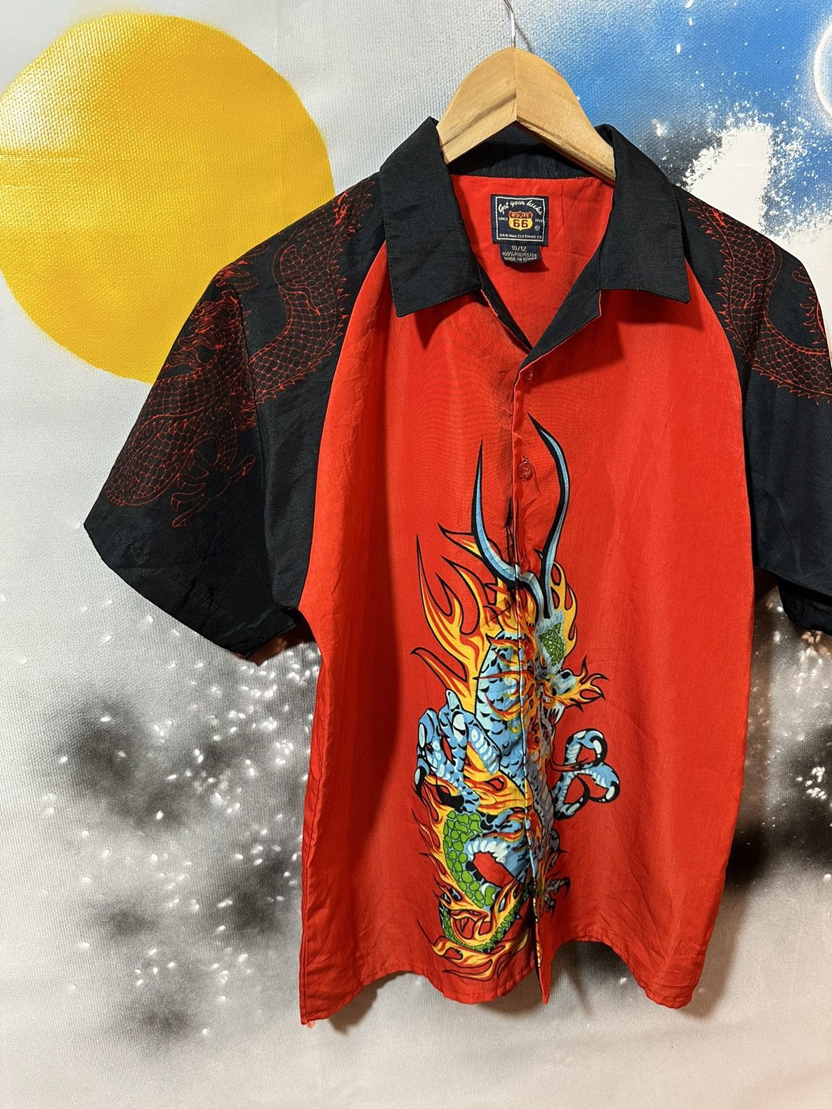 Japanese Brand × Route 66 Vintage Route 66 Dragon Fire Crazy t shirt Size M / US 6-8 / IT 42-44 - 5 Thumbnail