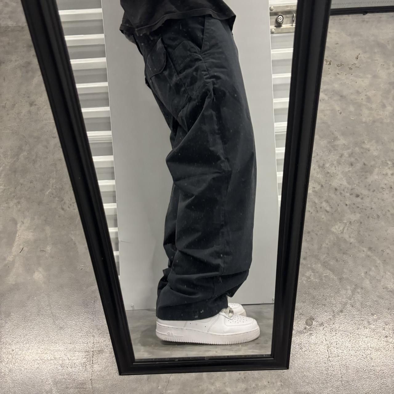Japanese Brand × Vintage Crazy Vintage Y2K/2000s Baggy Faded Black Streetwear Workwear Skater Style Pants! Size US 33 - 2 Thumbnail