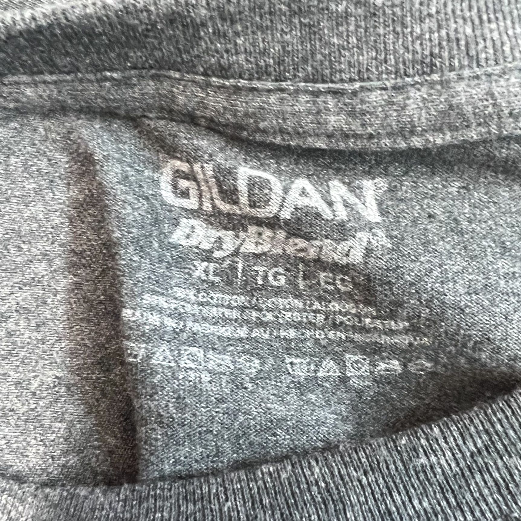 Gildan Gildan Mens Gray Graphic T Shirt XL Crew Neck Short Sleeve Regular Classic Size US XL / EU 56 / 4 - 4 Thumbnail