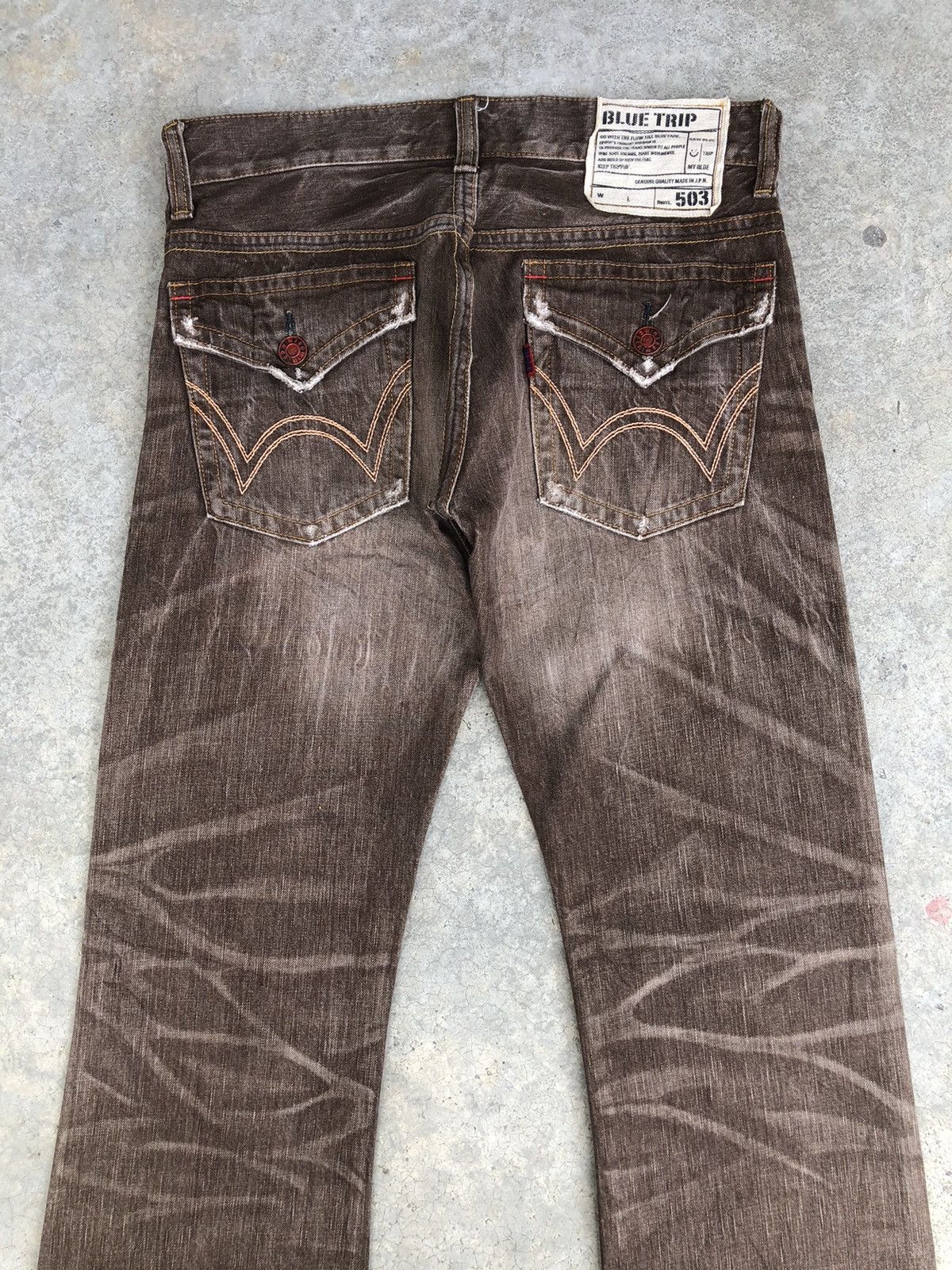 Edwin Japanese Edwin Flared Jeans Distressed Jeans Size US 32 / EU 48 - 8 Thumbnail