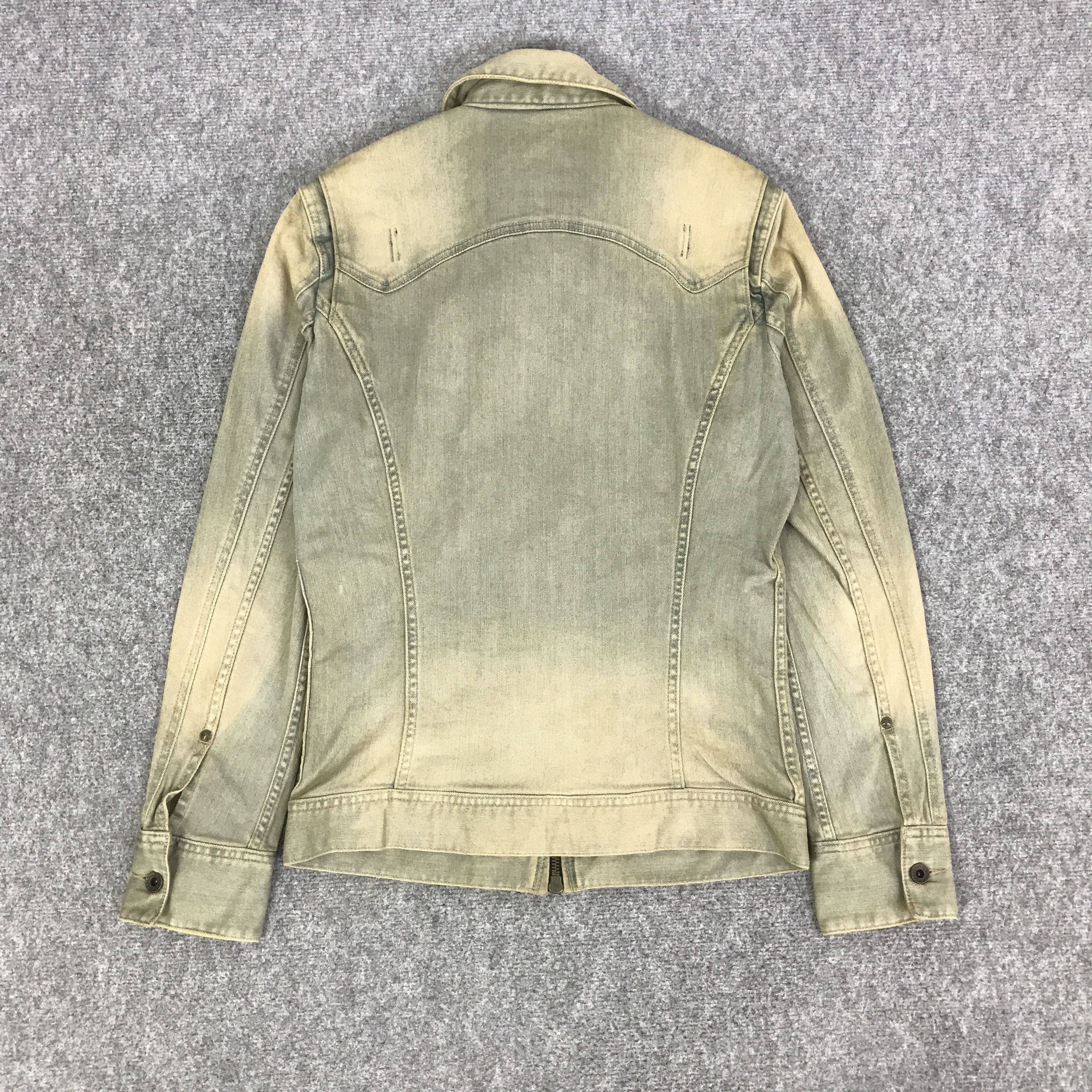 5351 POUR LES HOMMES 5351 VTG POUR LES HOMMES RUSTY DESIGN DENIM JACKET K86B16 Size US L / EU 52-54 / 3 - 3 Thumbnail