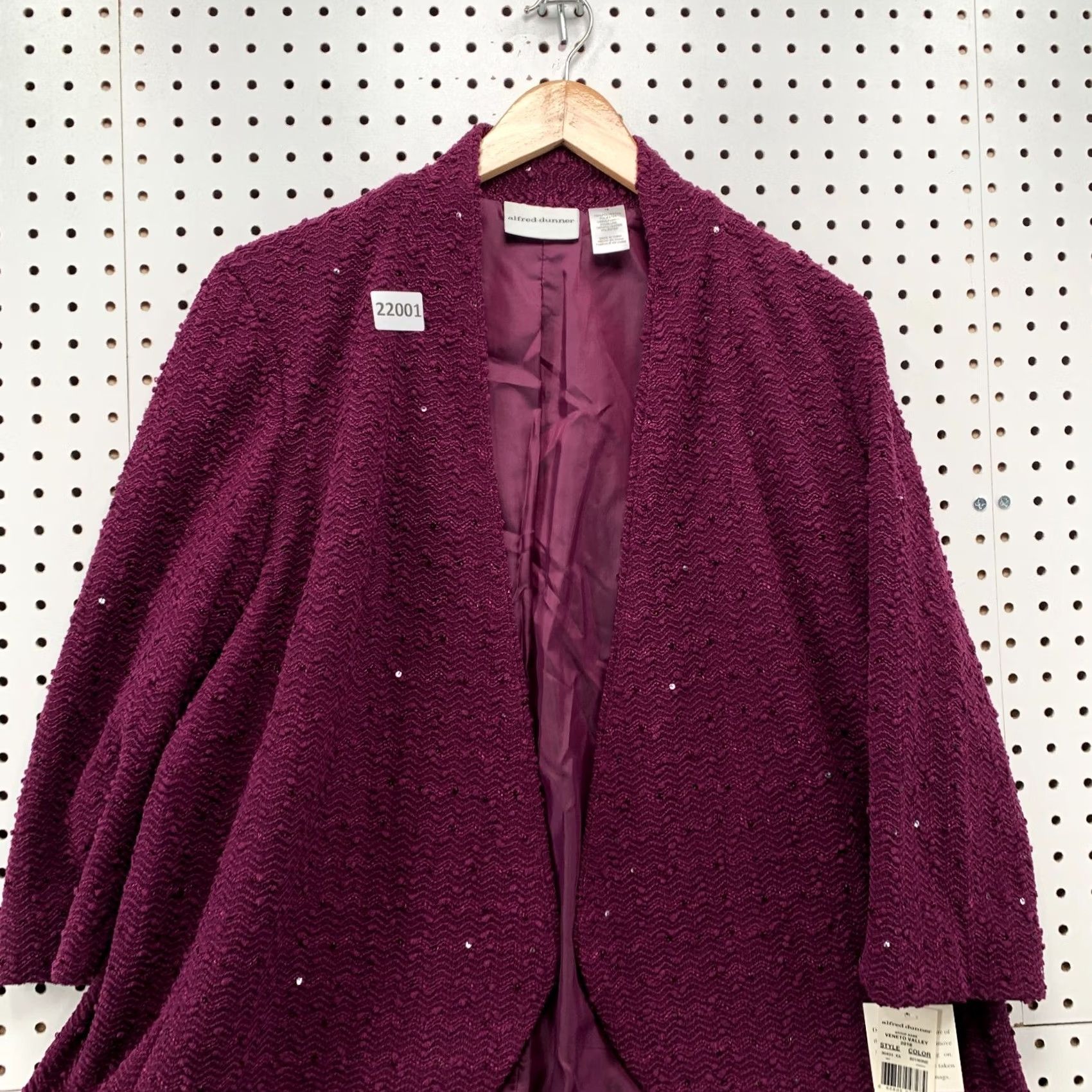 Vintage Alfred Dunner Sports Blazer Womens Size 18 Purple 25x28 NWT Power Blazer Shirt Outfit Mens Size XXL / US 16-18 / IT 52-54 - 7 Thumbnail