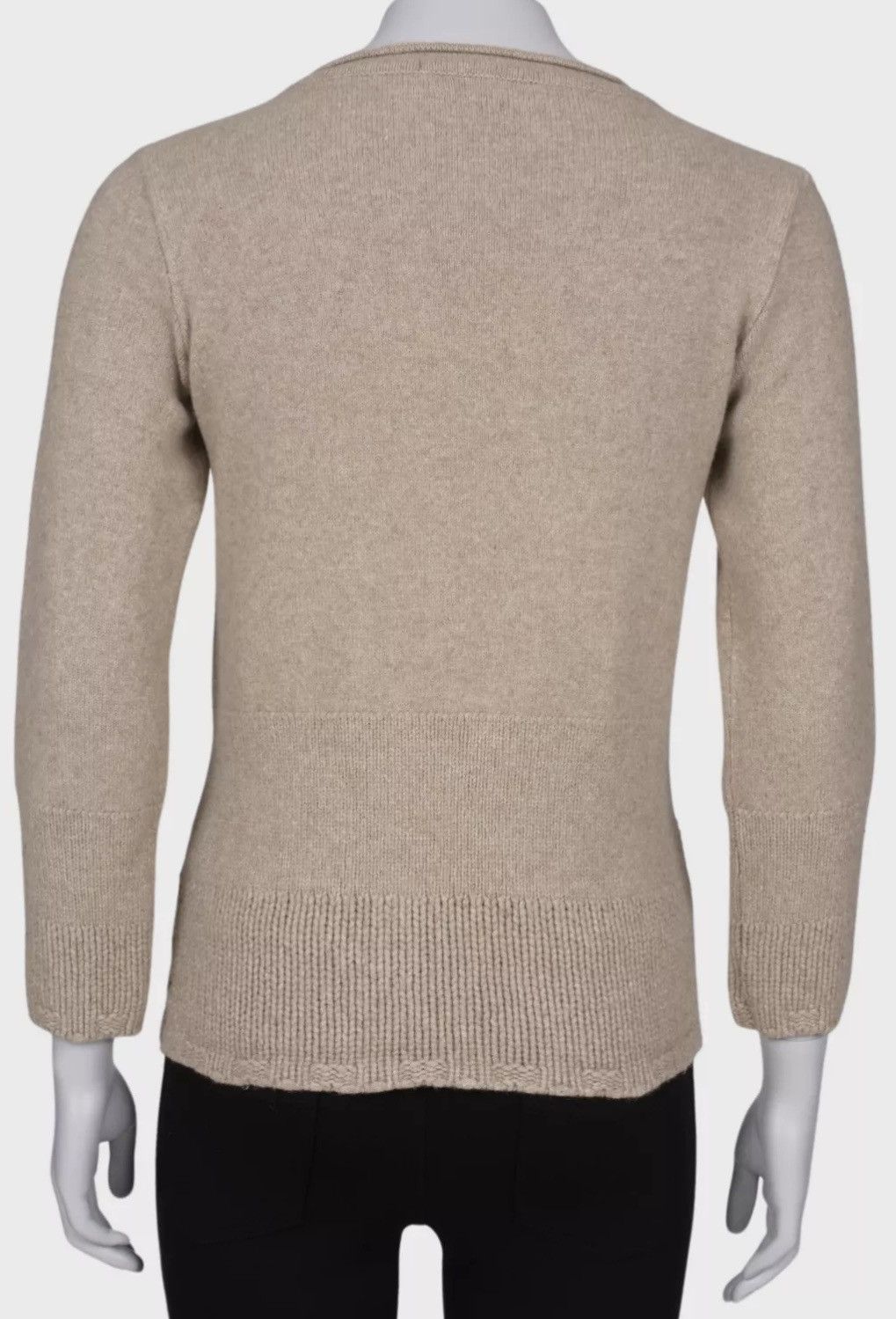 Valentino Valentino Beige Chunky Knit – Cashmere, Angora & Wool Blend Size S / US 4 / IT 40 - 3 Thumbnail