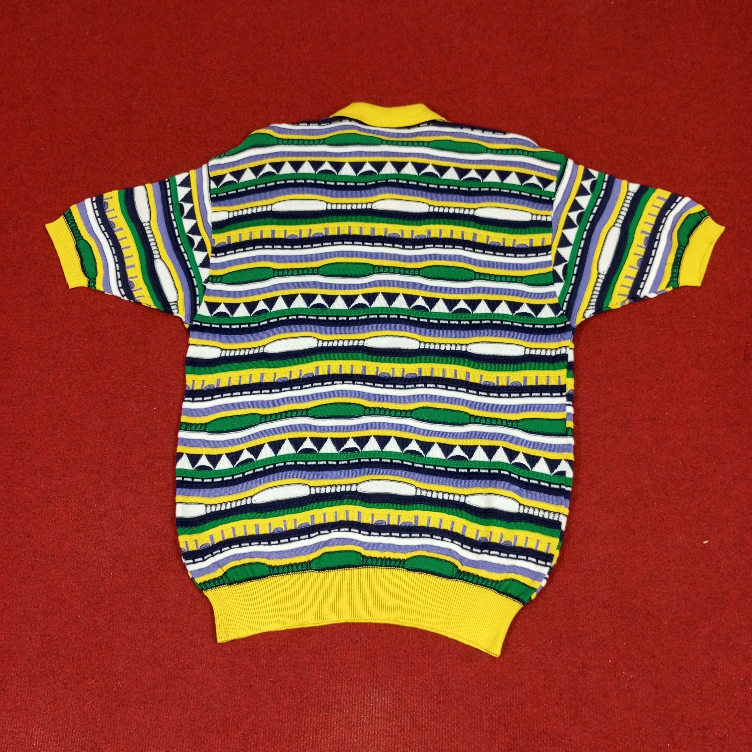 Coogi × Vintage Modigliani Stripes Art Style Design Polos Size US M / EU 48-50 / 2 - 3 Thumbnail