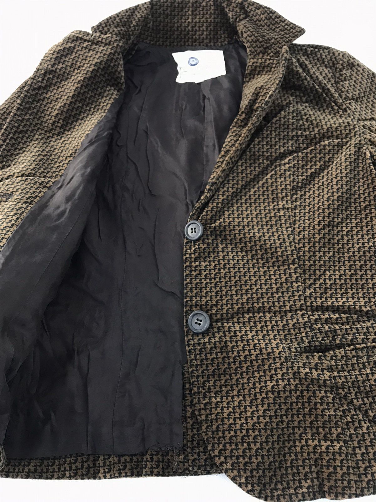 BRAHMIN 90s Brahmin Coat Jacket Full Button Nova Checked Monogram Size S / US 4 / IT 40 - 4 Thumbnail