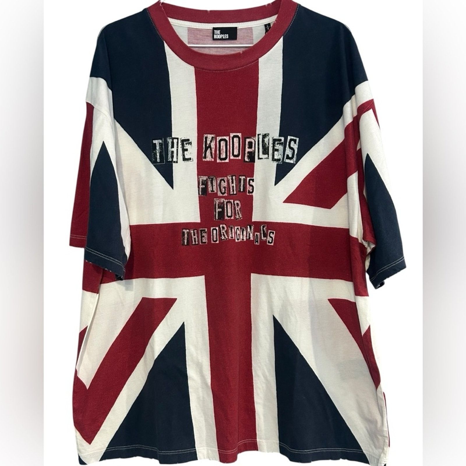 The Kooples The Kooples Distressed Cotton Union Jack Shirt NWT Large Size US L / EU 52-54 / 3 - 1 Thumbnail