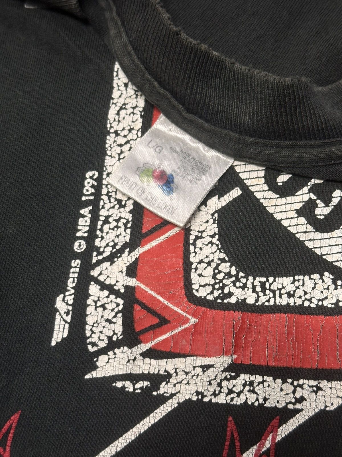 NBA × Vintage Vintage 90s Chicago Bulls T-Shirt NBA Graphic Tee Basketball Size US L / EU 52-54 / 3 - 6 Thumbnail