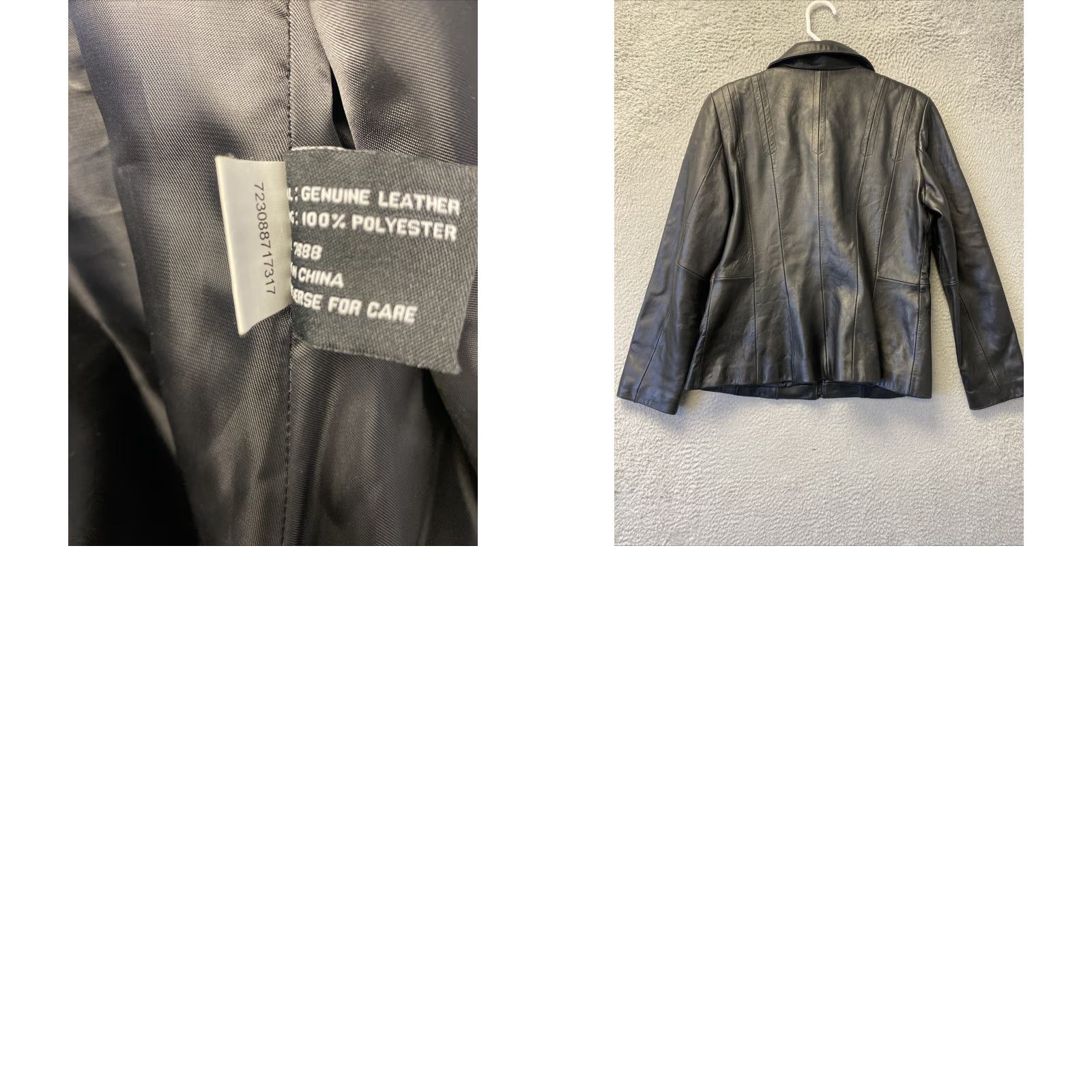 Vintage Bromley Weekend Womens Black Leather Blazer Jacket Long Sleeve L /53-46 Size L / US 10 / IT 46 - 8 Thumbnail