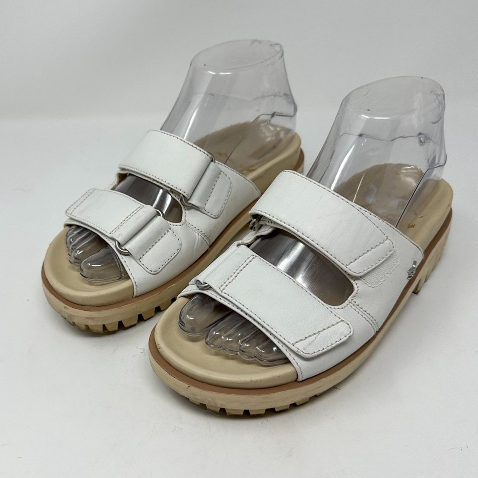 Sam Edelman Sam Edelman White Leather Sandals NEW Size 5 MSRP $140 Size US 5 / IT 35 - 4 Thumbnail