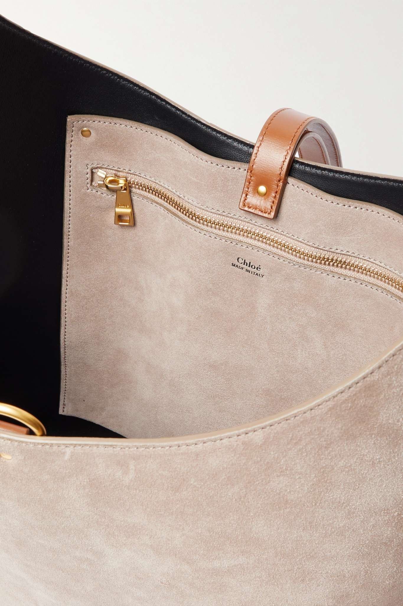 Chloe oc11z0525 Size: OS / Marcie Trimmed Suede Shoulder Bag Size ONE SIZE - 5 Thumbnail