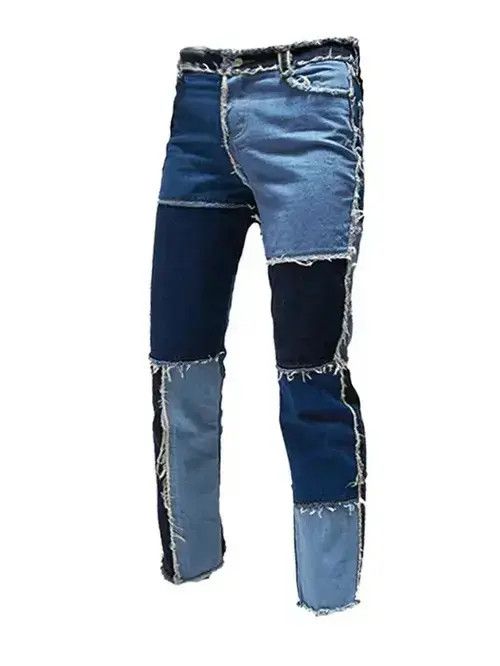 Japanese Brand VIBE #25 Street Trend Three Color Patchwork Size US 36 / EU 52 - 7 Thumbnail