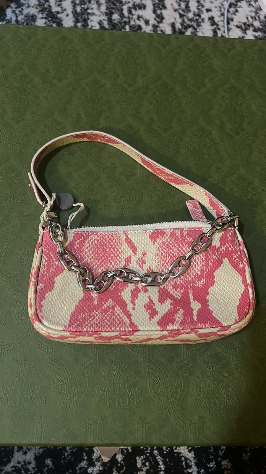 By Far BY FAR Pink Rachel Mini Leather Shoulder Bag Size ONE SIZE - 3 Thumbnail