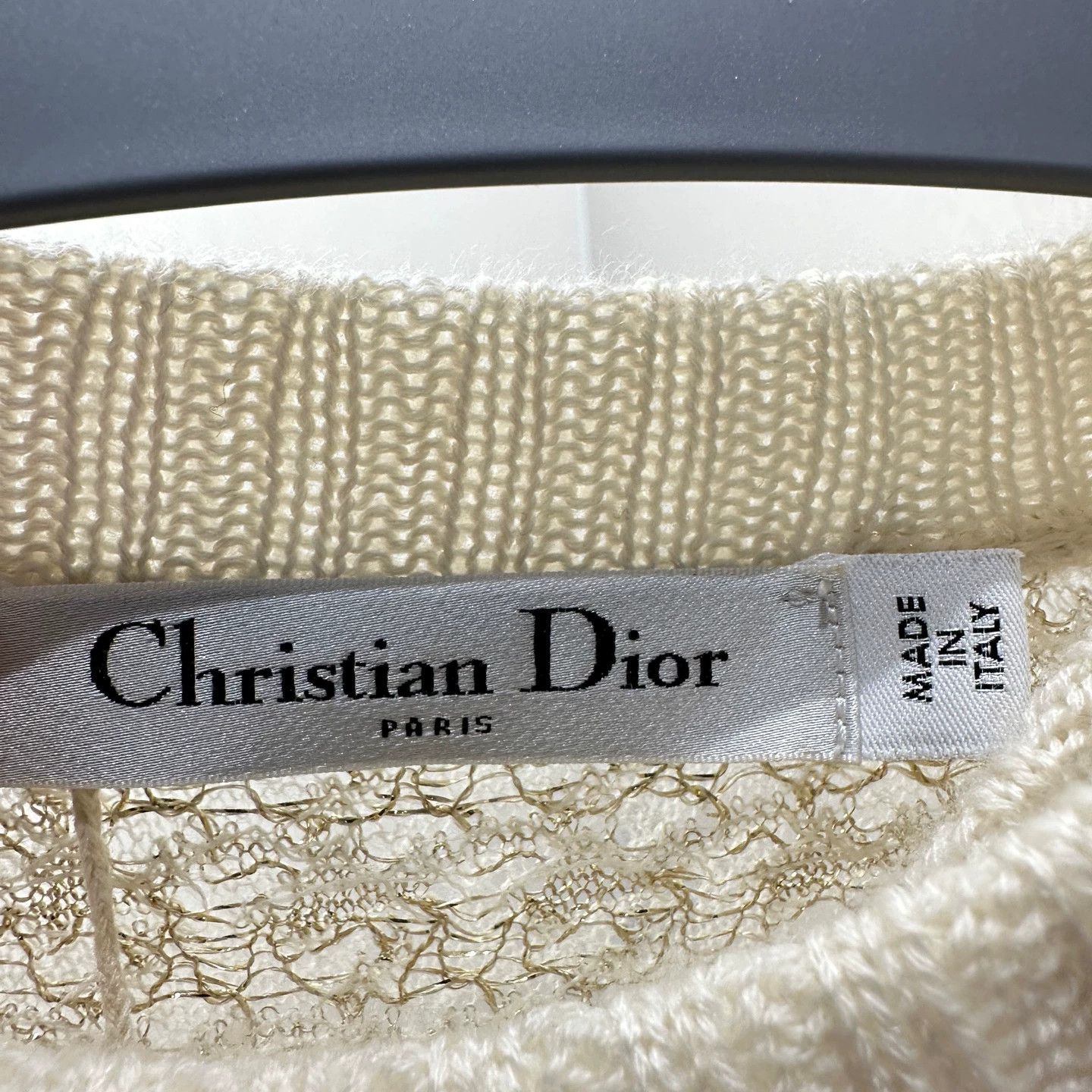 Christian Dior Monsieur Dior gold houndstooth cashmere knit suit 38 Size S / US 4 / IT 40 - 3 Thumbnail