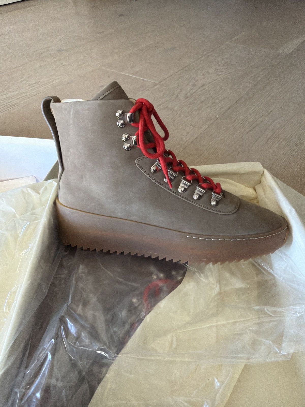 Fear of God $1195 Fear of god HIKING SNEAKER STONE NABUK 39 NIB Size US 6 / EU 39 - 1 Thumbnail