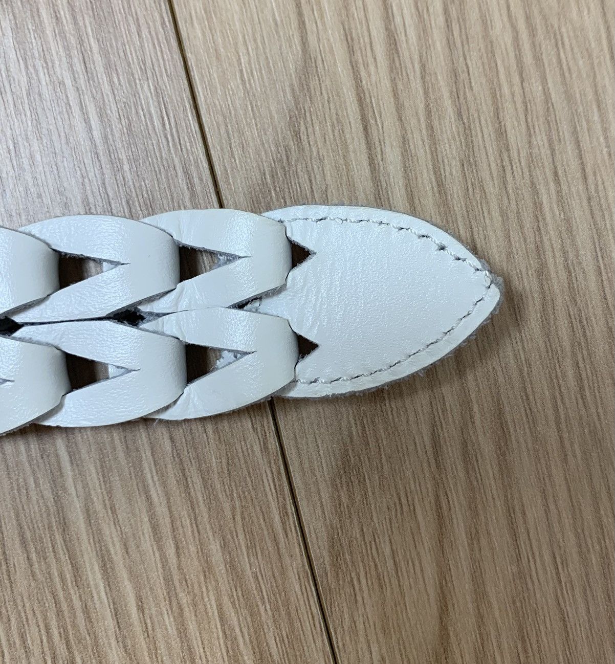 Dior × Hedi Slimane Dior Homme White Braided Belt Very Rare Size ONE SIZE - 4 Thumbnail