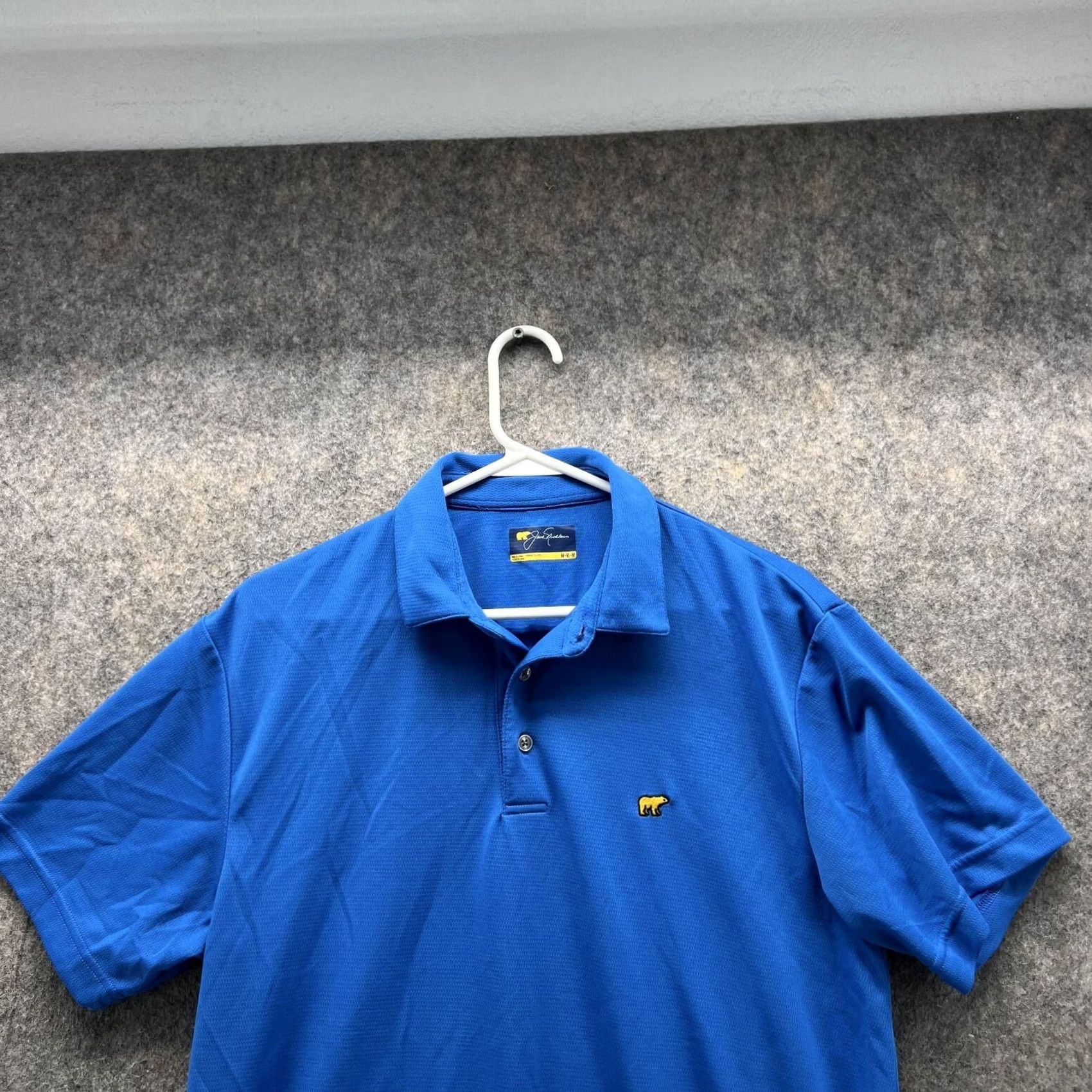 Vintage Jack Nicklaus Shirt Mens M Blue Polo Men Adult Casual Preppy Polyester Stretch Size US M / EU 48-50 / 2 - 2 Thumbnail