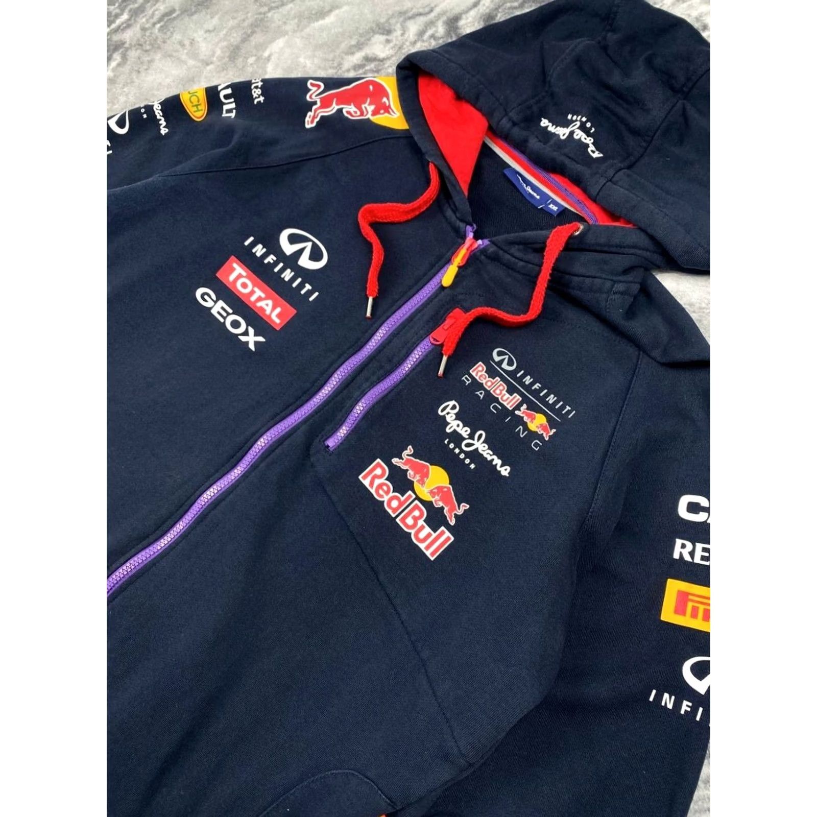 Pepe Jeans Pepe Jeans Red Bull Racing Full Zip Hoodie Men 2XL Blue Sports Hooded Short Beschreibung? Size US XXL / EU 58 / 5 - 2 Thumbnail