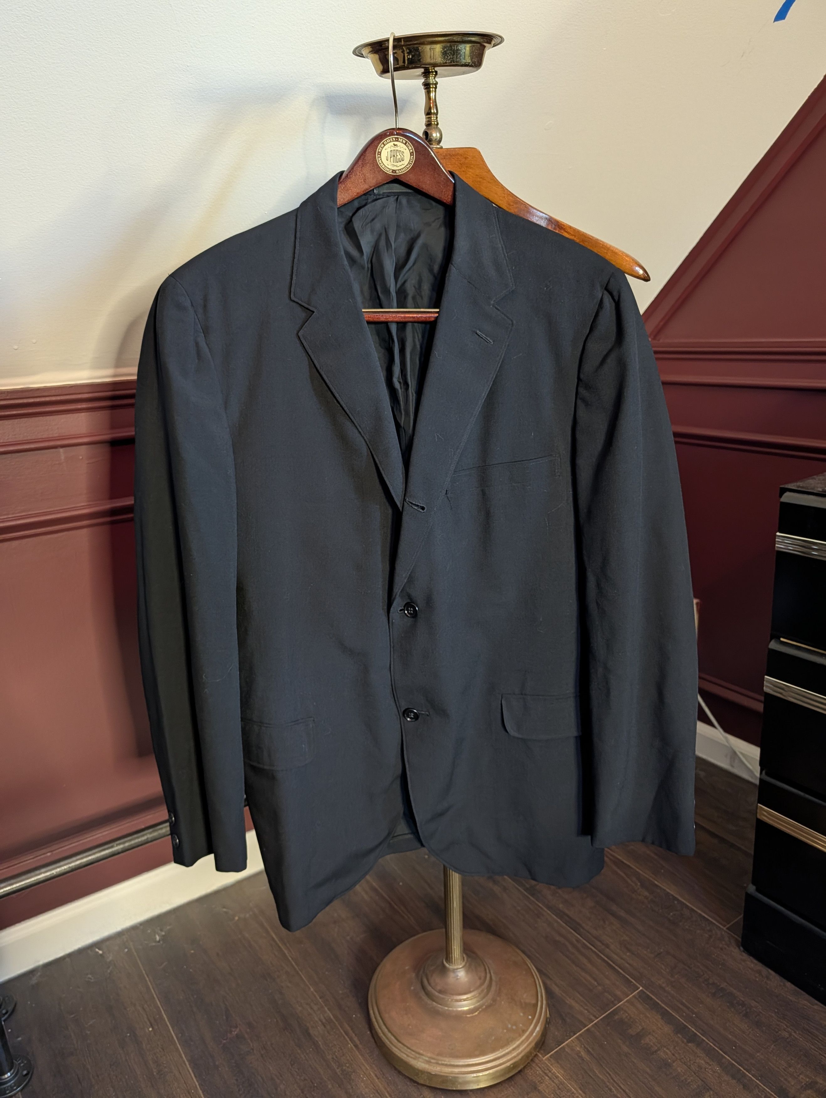 Freeman H FREEMAN & SON vtg black Naturalaire Waylite 45-55 jacket Size 42R - 14 Thumbnail