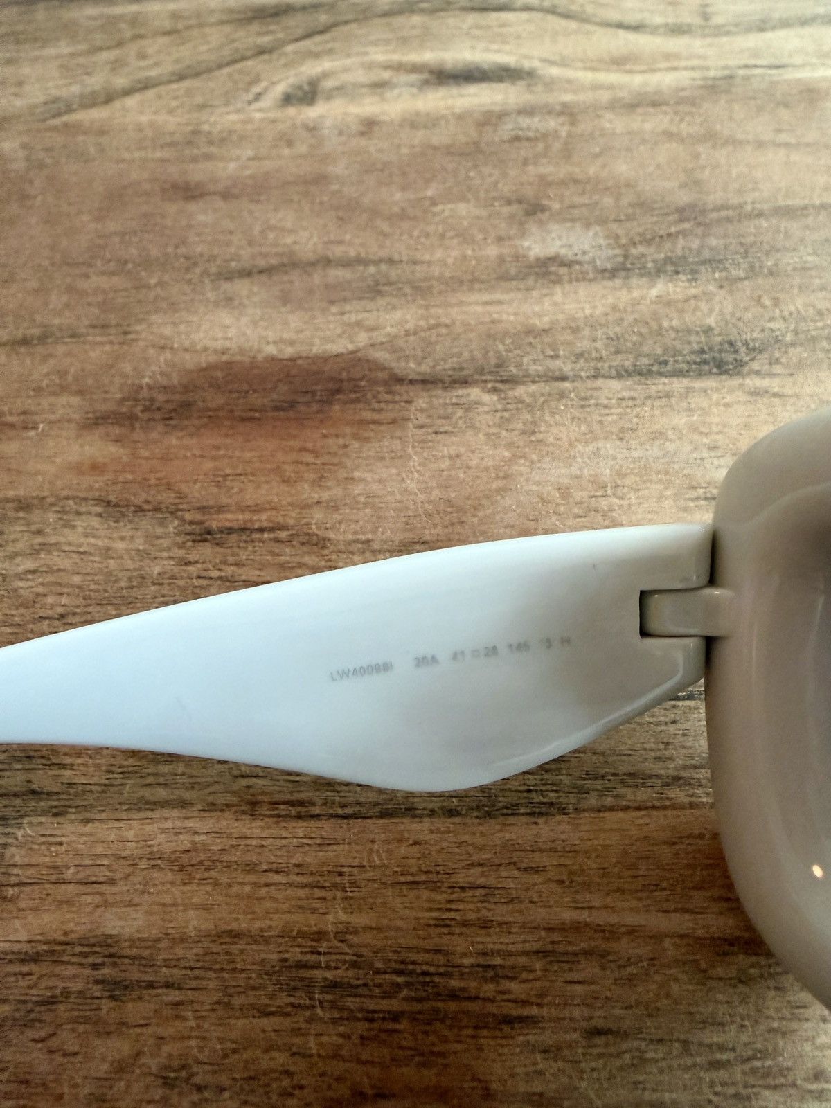 Loewe Loewe Inflated Oversized Square Sunglasses – White Size ONE SIZE - 4 Thumbnail