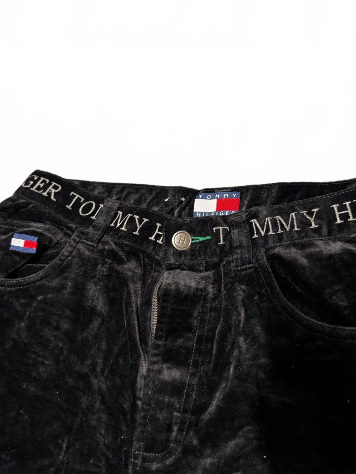 Tommy Hilfiger Tommy Hilfiger Black Velvet Trousers Size 27" / US 4 / IT 40 - 4 Thumbnail
