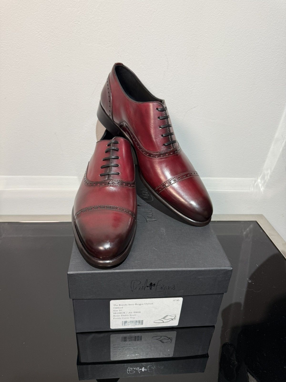 Paul Evans Paul Evans | Brando Semi-Brogue Oxford Size US 11 / EU 44 - 10 Thumbnail